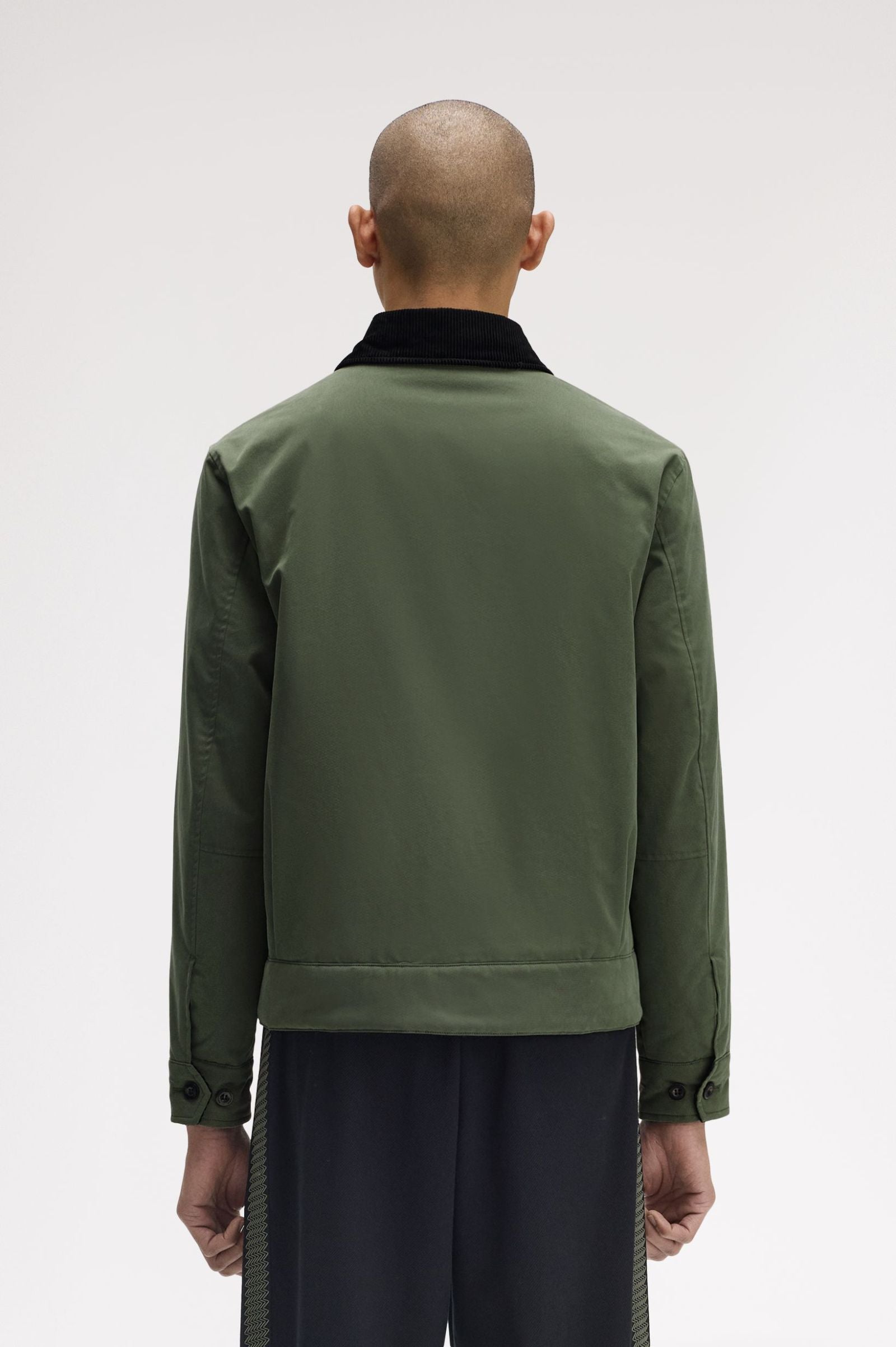 Cotton Caban Jacket Fred Perry AW25 - Laurel Wreath Green
