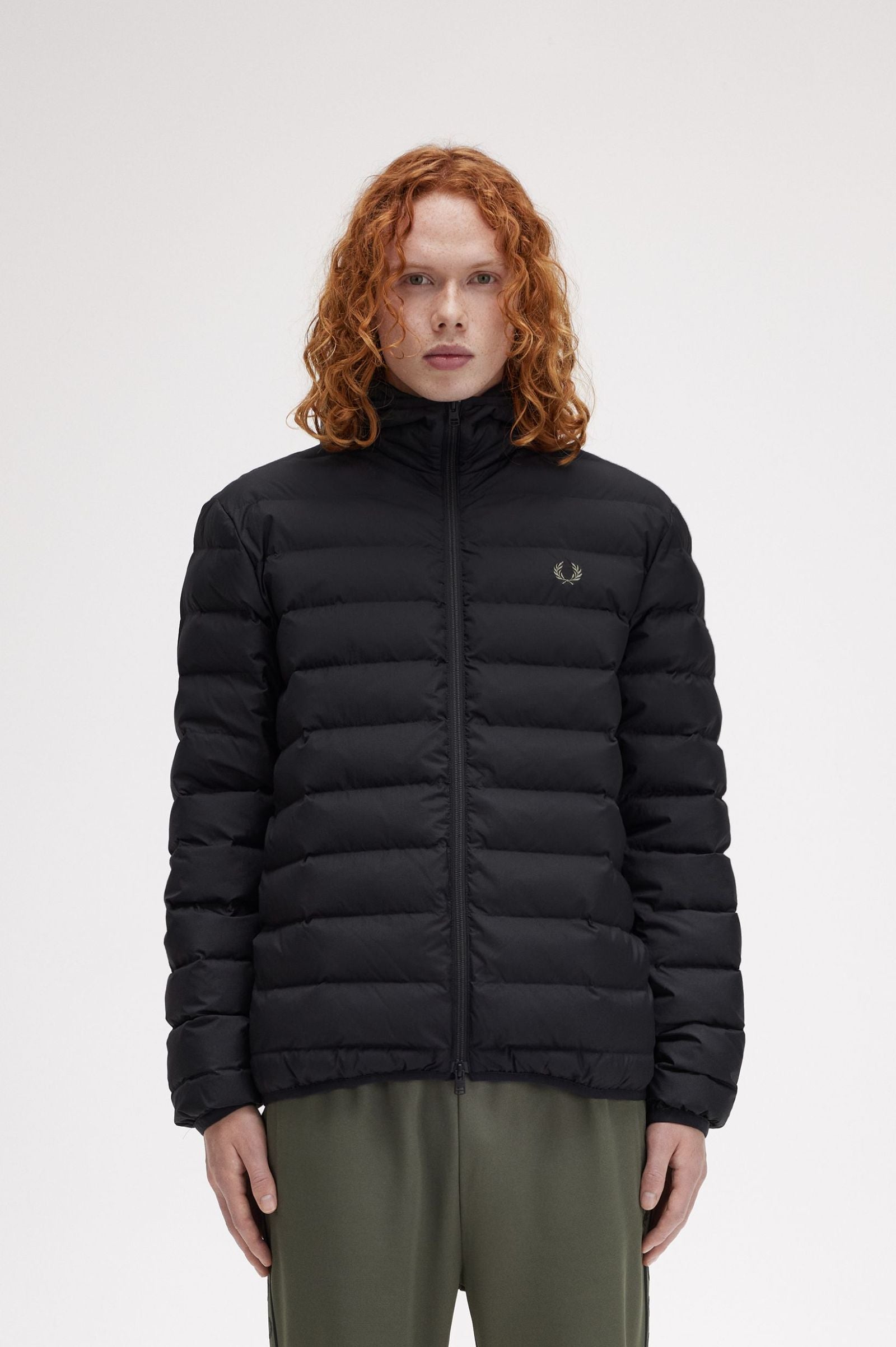 FP Hooded Insulated Jacket Fred Perry - Black