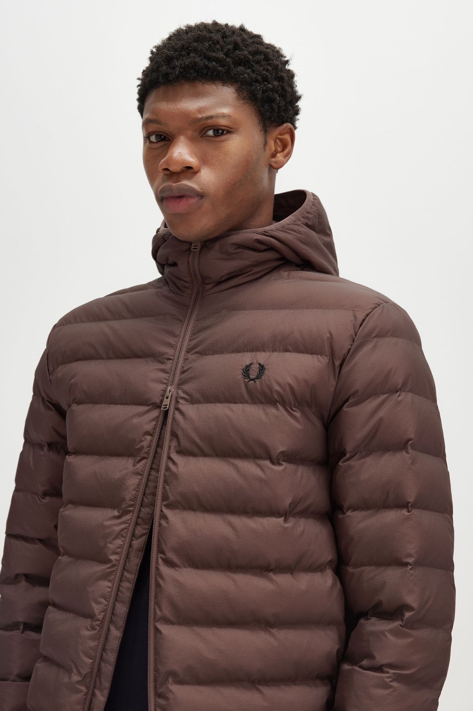 FP Hooded Insulated Jacket Fred Perry - Carrington Brick