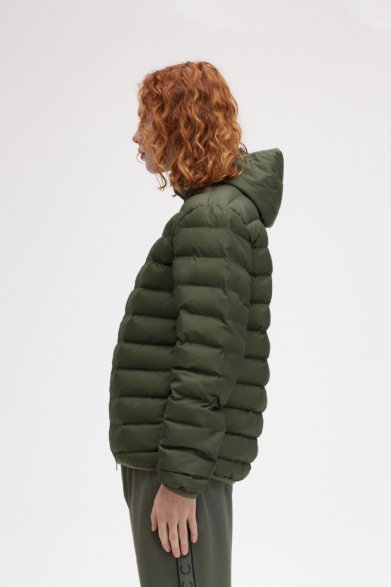 FP Hooded Insulated Jacket Fred Perry - Laurel Wreath Green