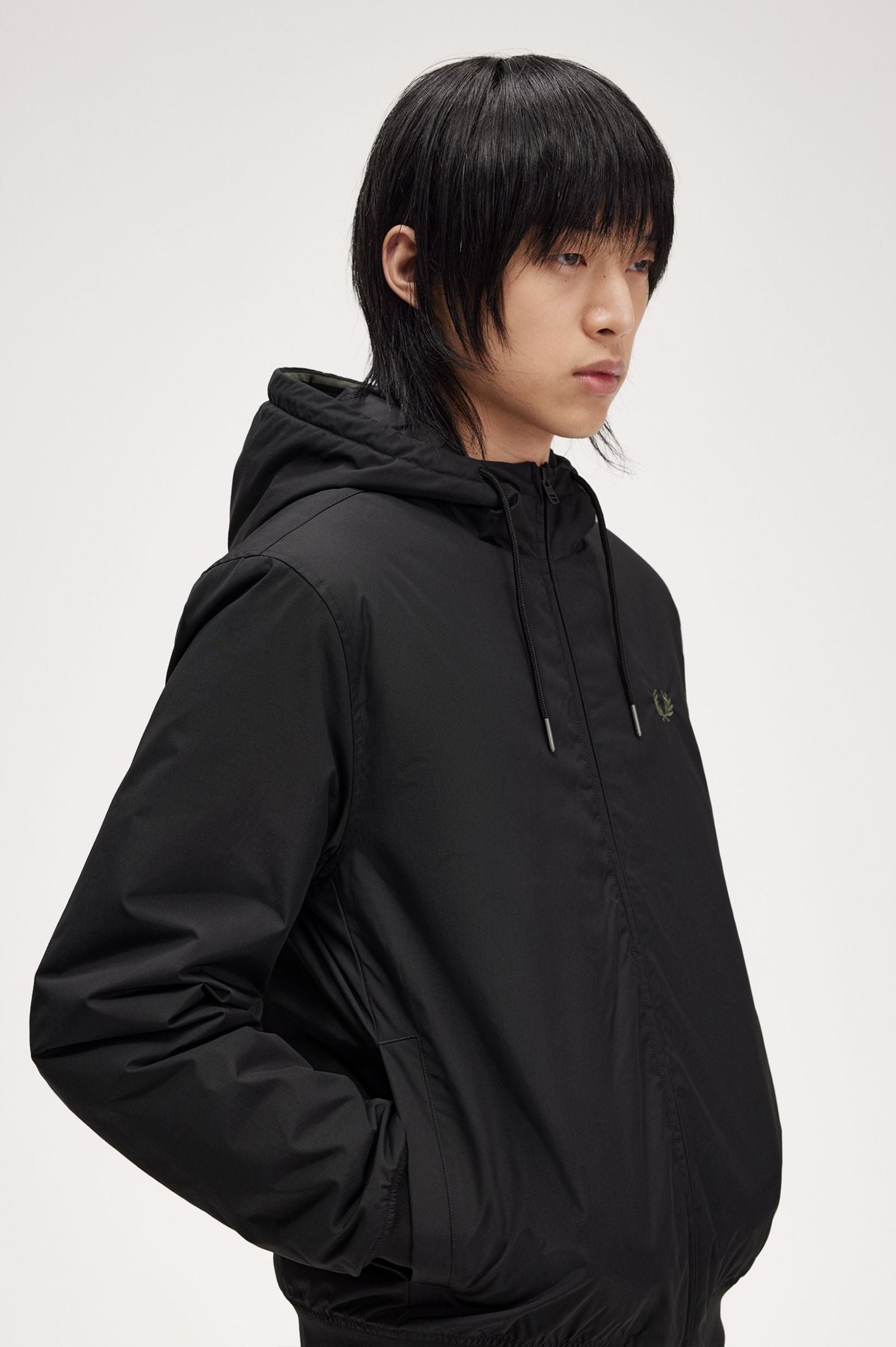 FP The Hooded Brentham Jacket Fred Perry - Black