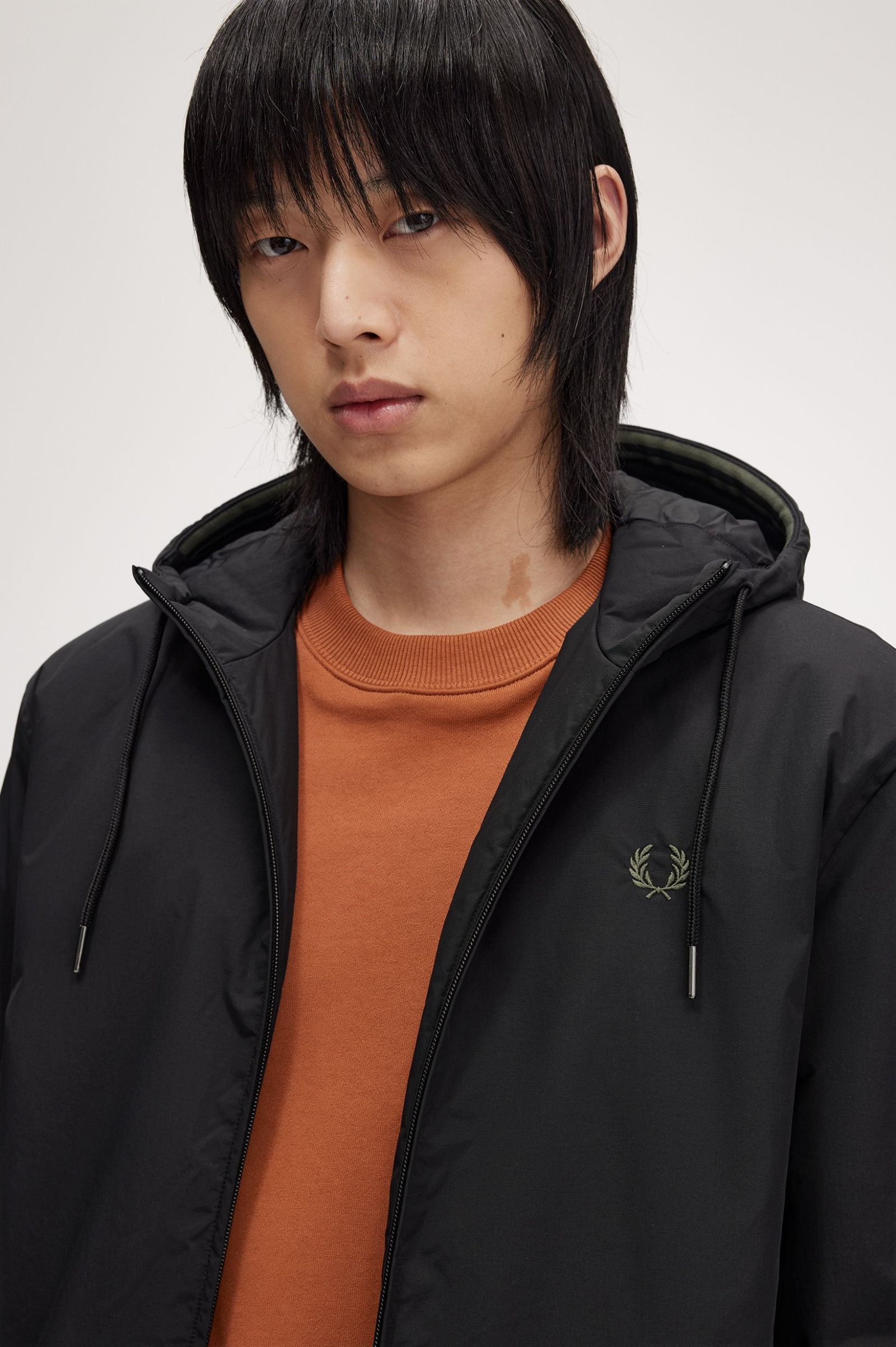 FP The Hooded Brentham Jacket Fred Perry - Black