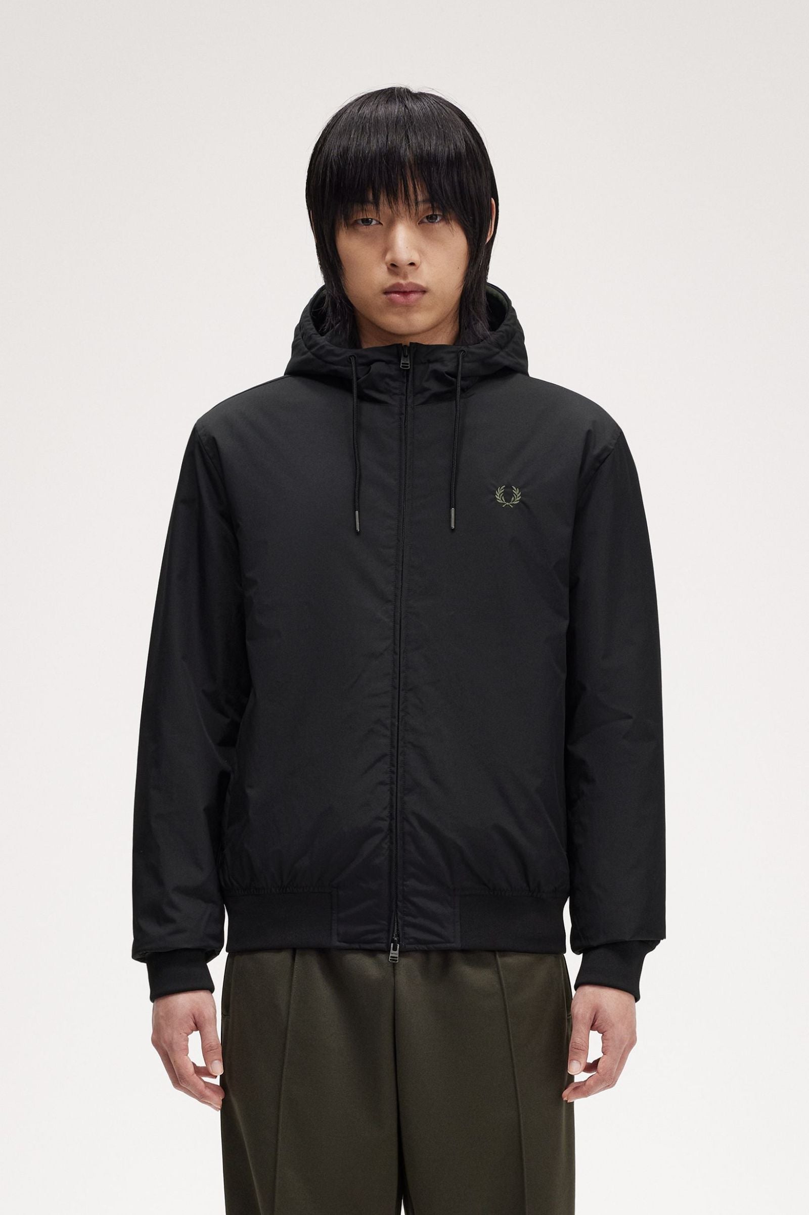 FP The Hooded Brentham Jacket Fred Perry - Black