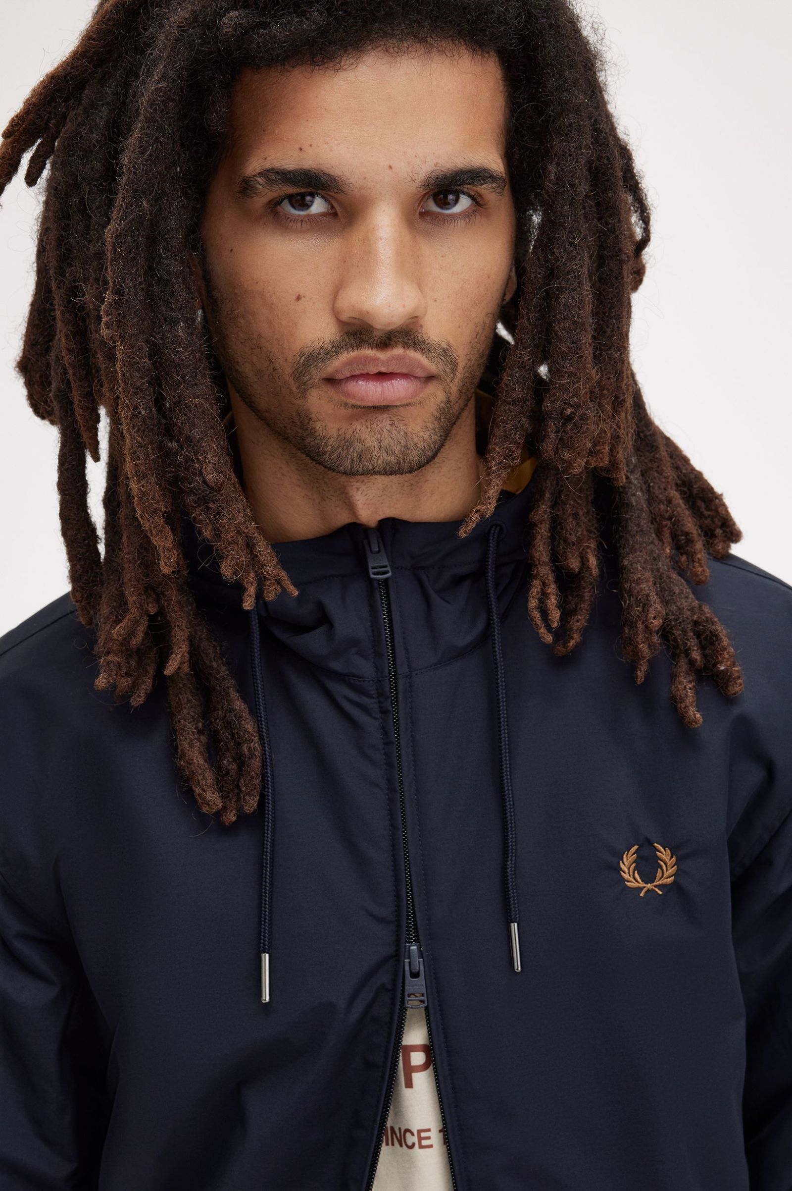 FP The Hooded Brentham Jacket Fred Perry - Navy