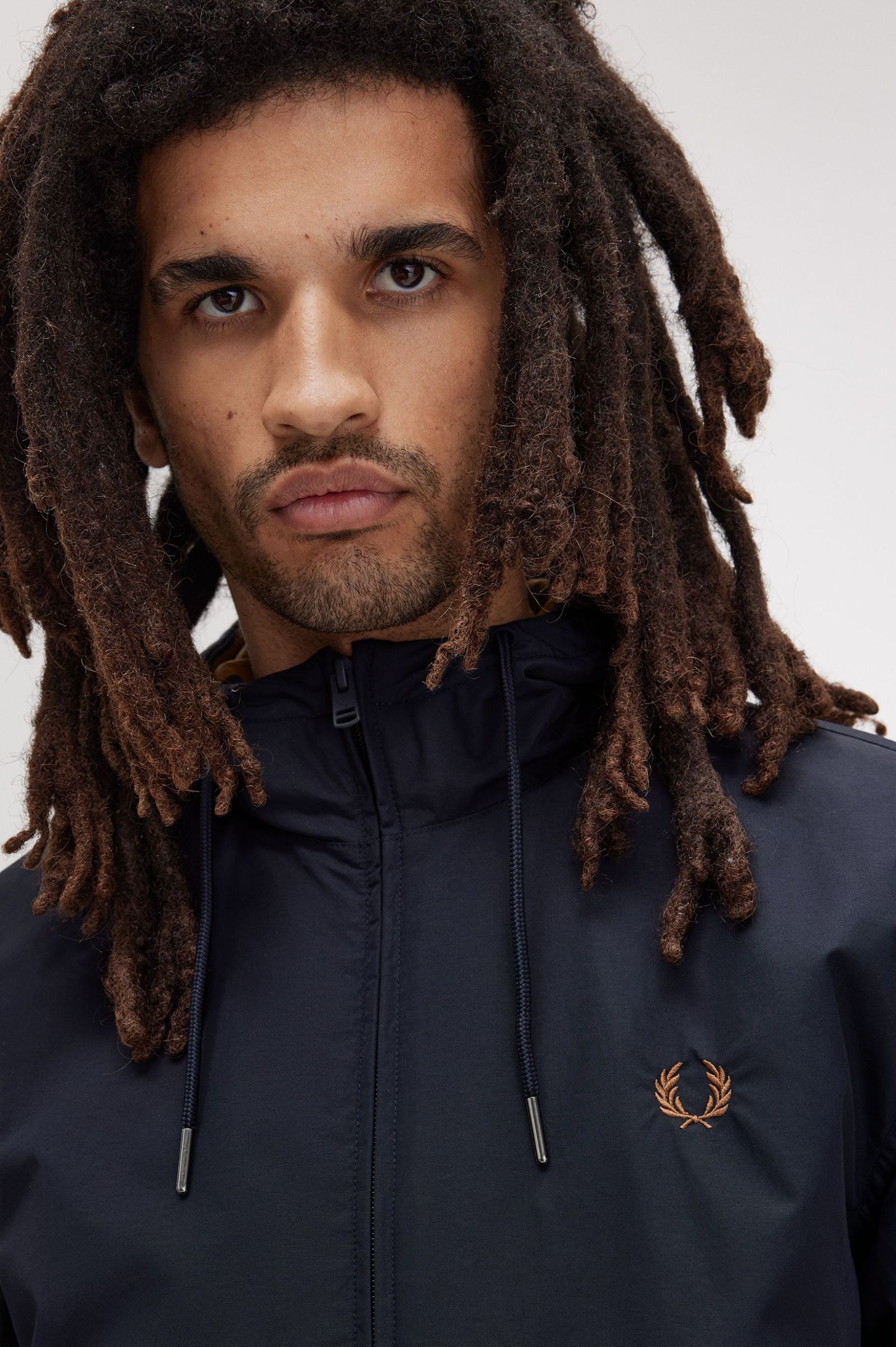 FP The Hooded Brentham Jacket Fred Perry - Navy