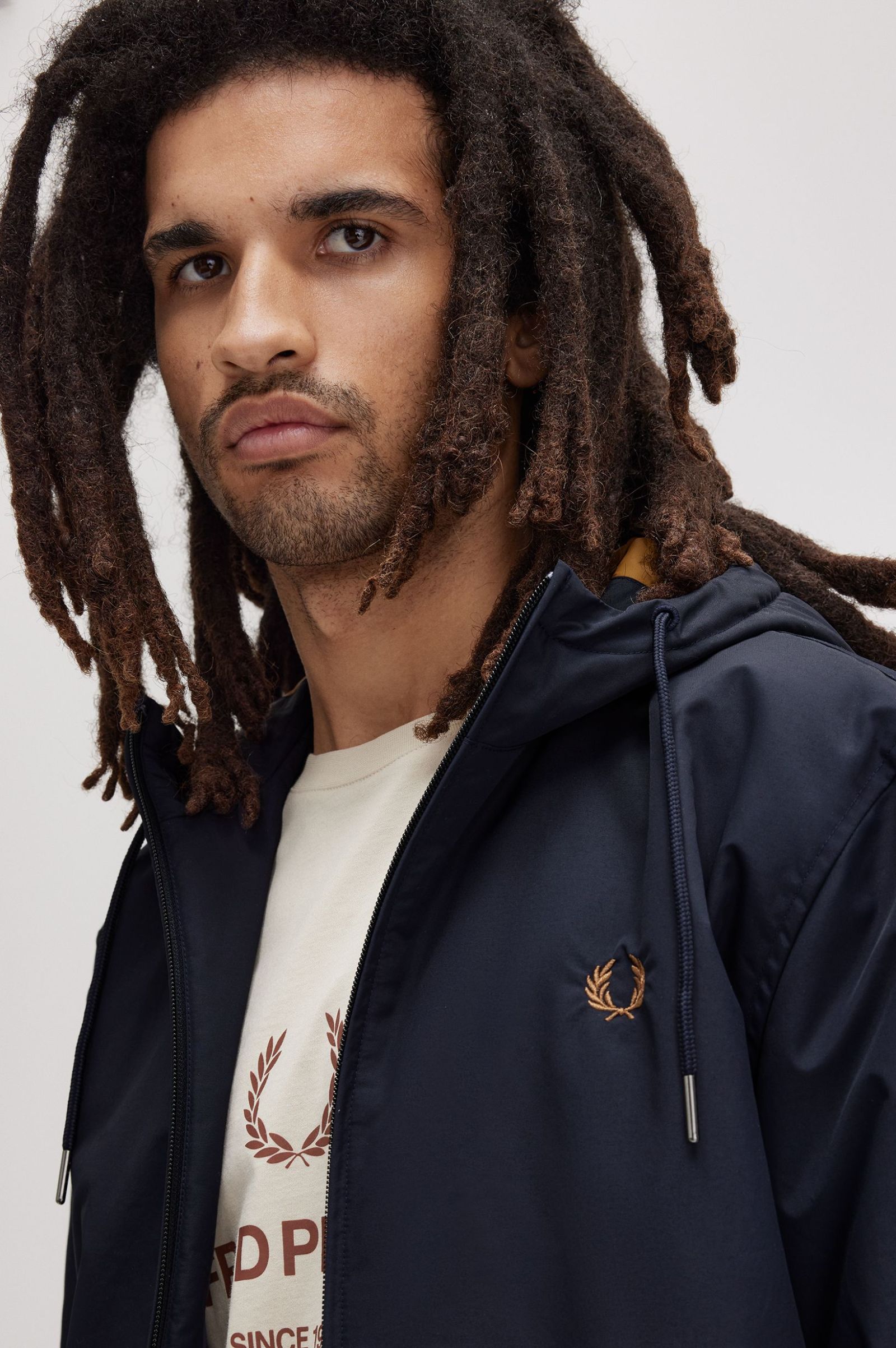 FP The Hooded Brentham Jacket Fred Perry - Navy