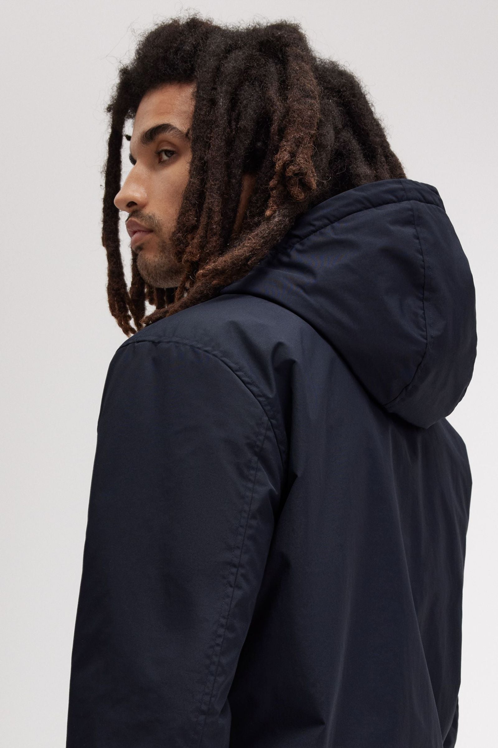 FP The Hooded Brentham Jacket Fred Perry - Navy