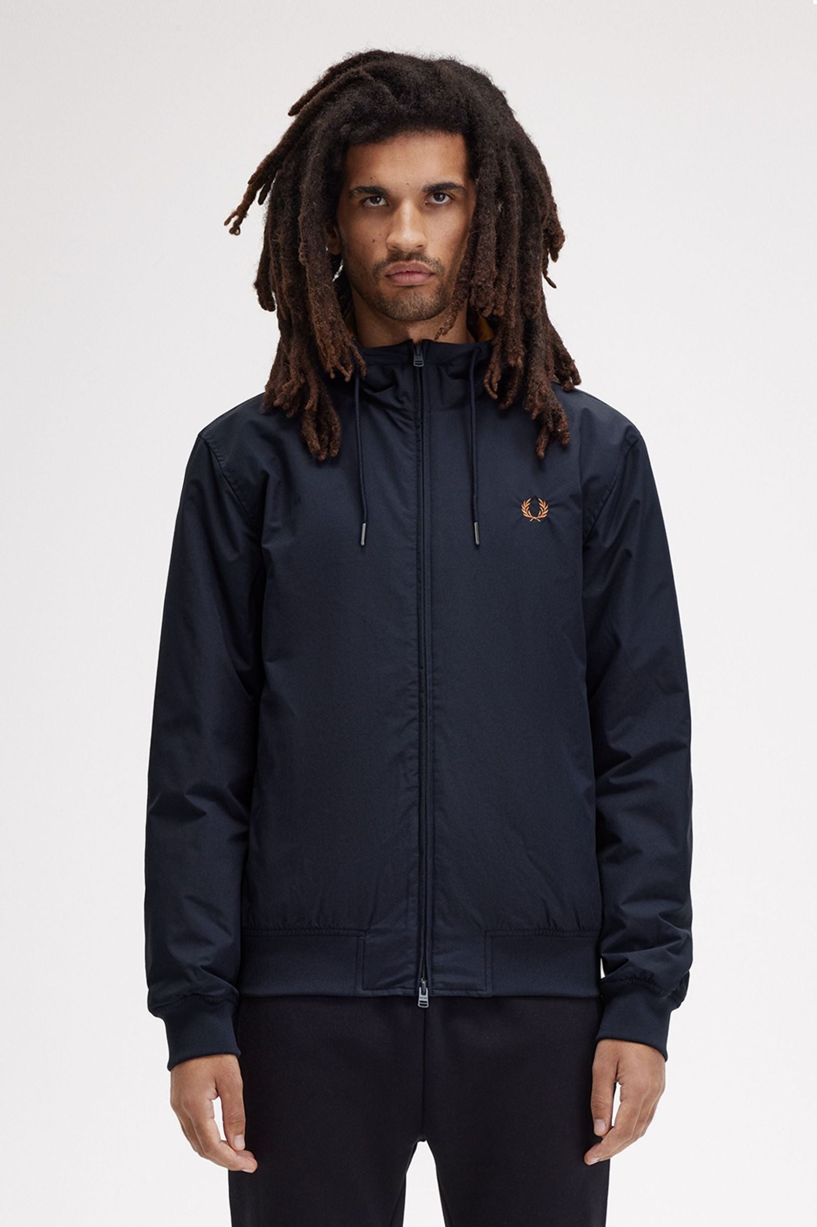 FP The Hooded Brentham Jacket Fred Perry - Navy