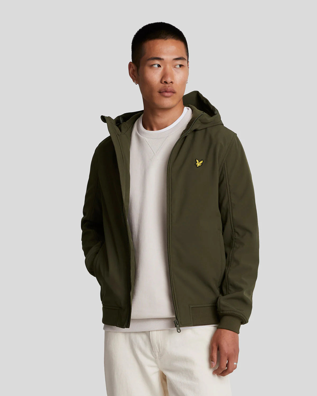 Fleece Back Softshell Jacket Lyle & Scott - Olive