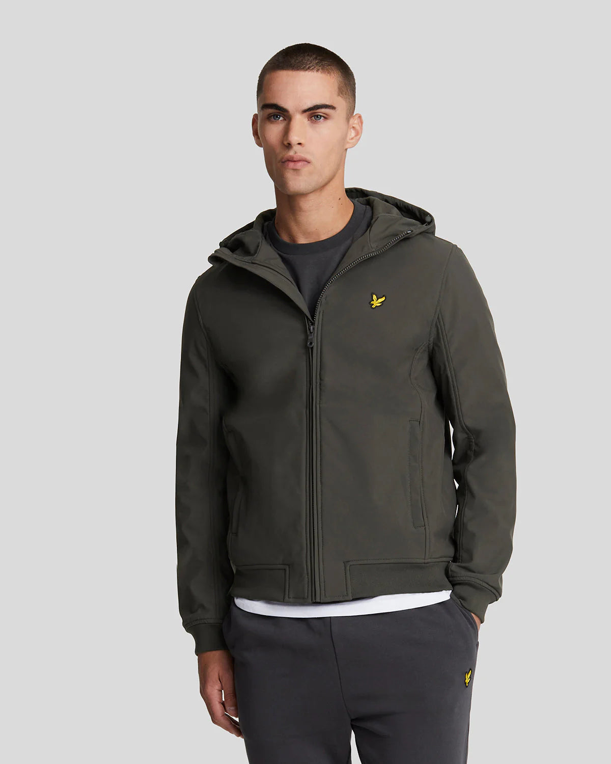 Fleece Back Softshell Jacket Lyle & Scott - Gunmetal