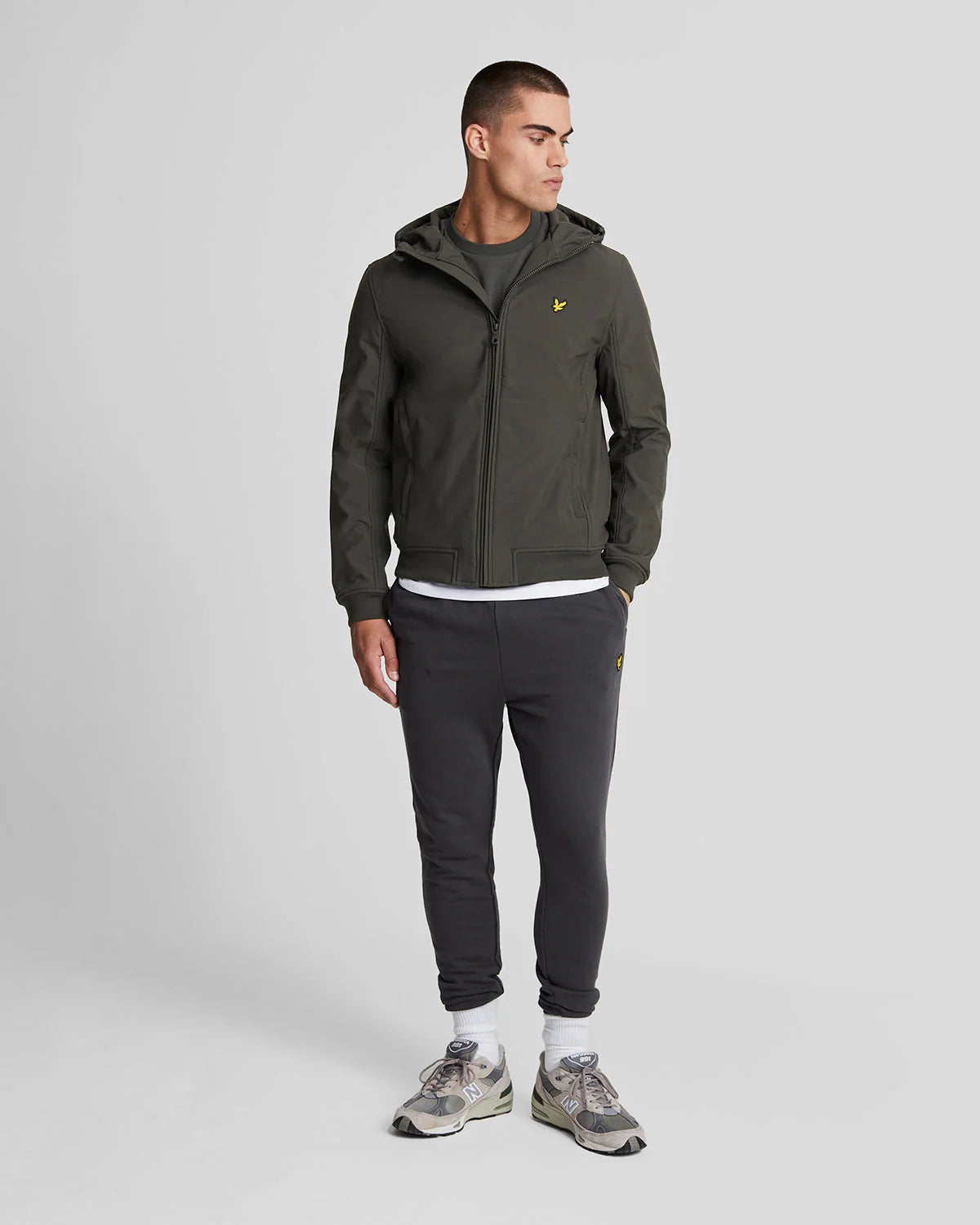 Fleece Back Softshell Jacket Lyle & Scott - Gunmetal