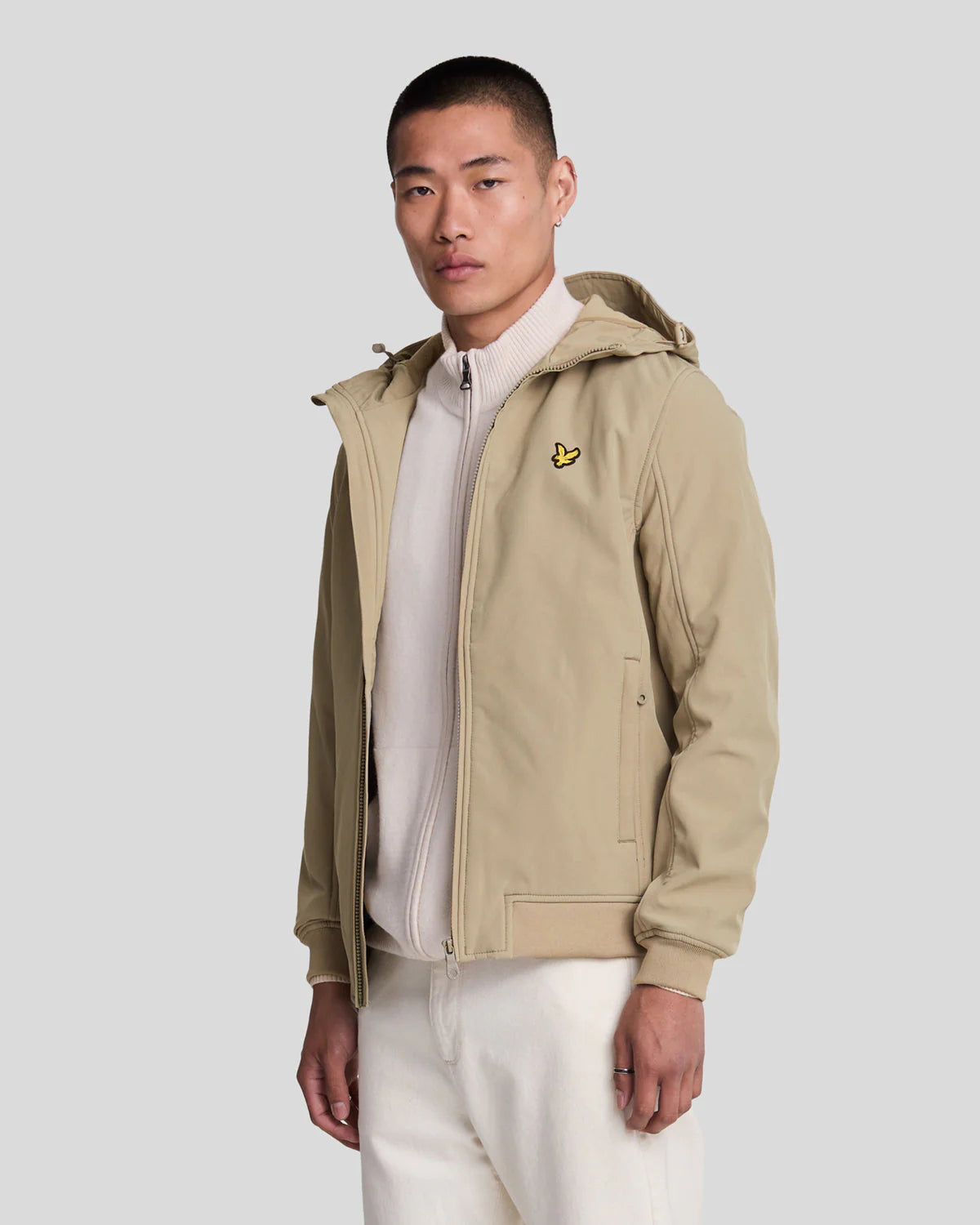 Fleece Back Softshell Jacket Lyle & Scott - Sage Uniform