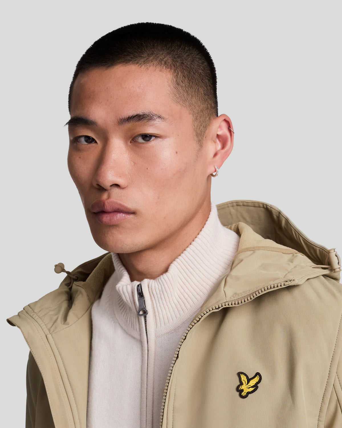 Fleece Back Softshell Jacket Lyle & Scott - Sage Uniform