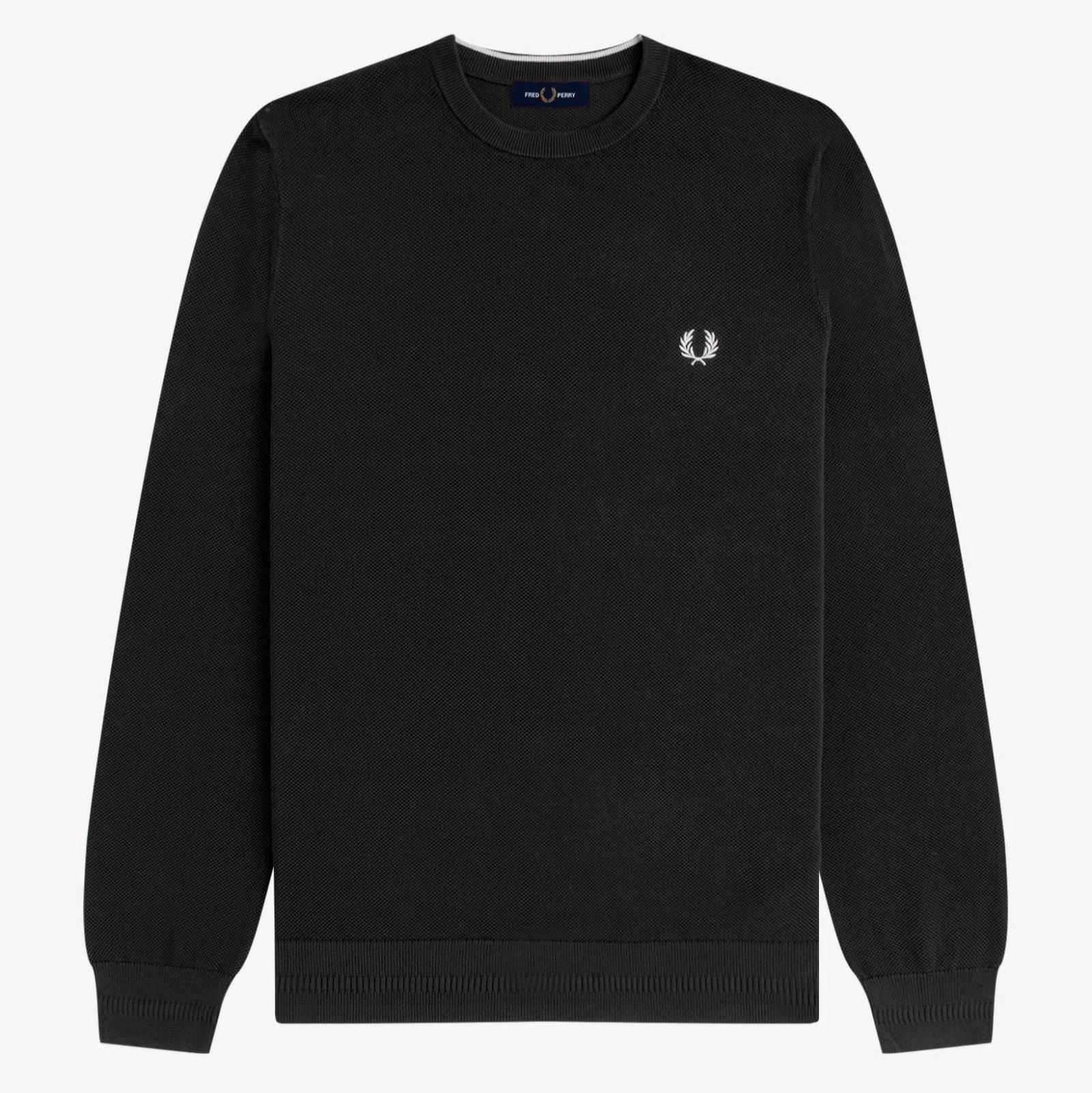 Pique Stitch Jumper Fred Perry AW25 - Black