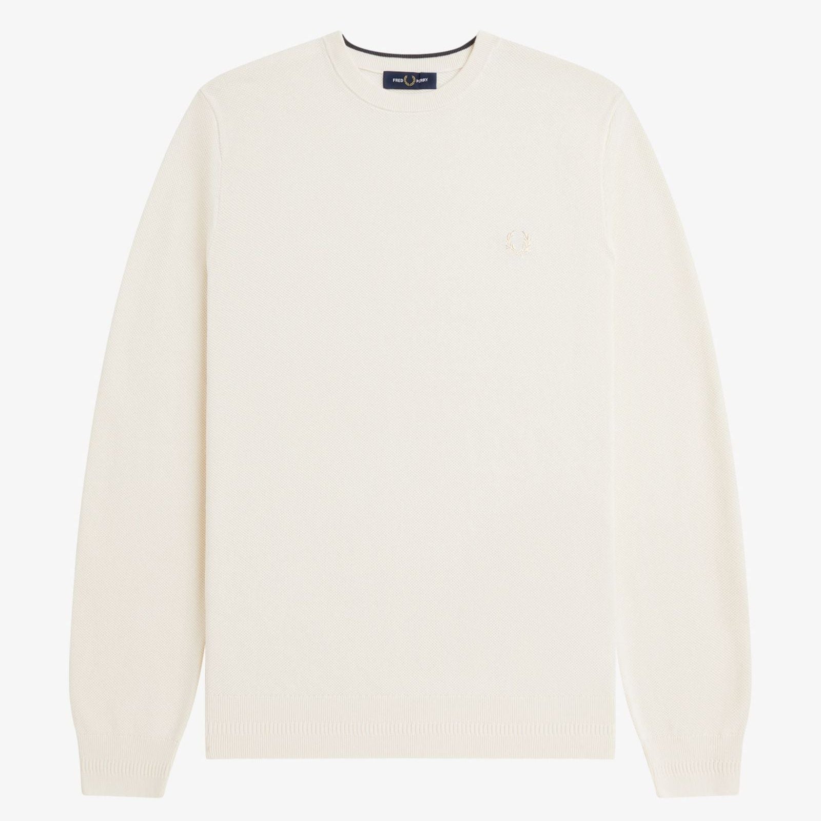 Pique Stitch Jumper Fred Perry AW25 - Ecru