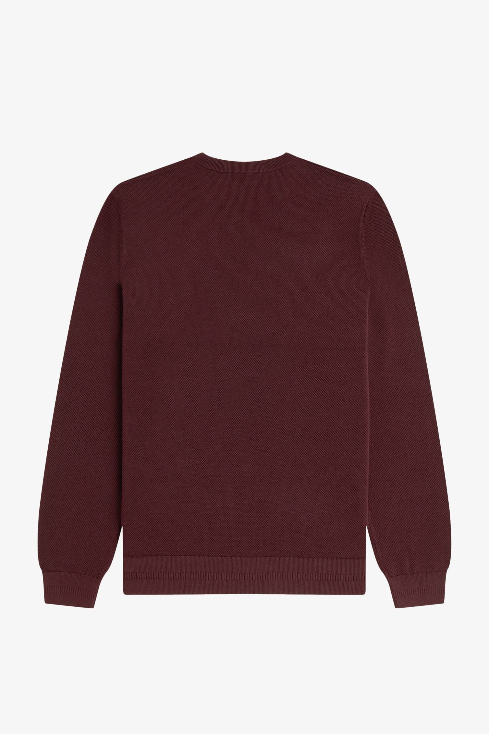 Pique Stitch Jumper Fred Perry AW25 - Oxblood