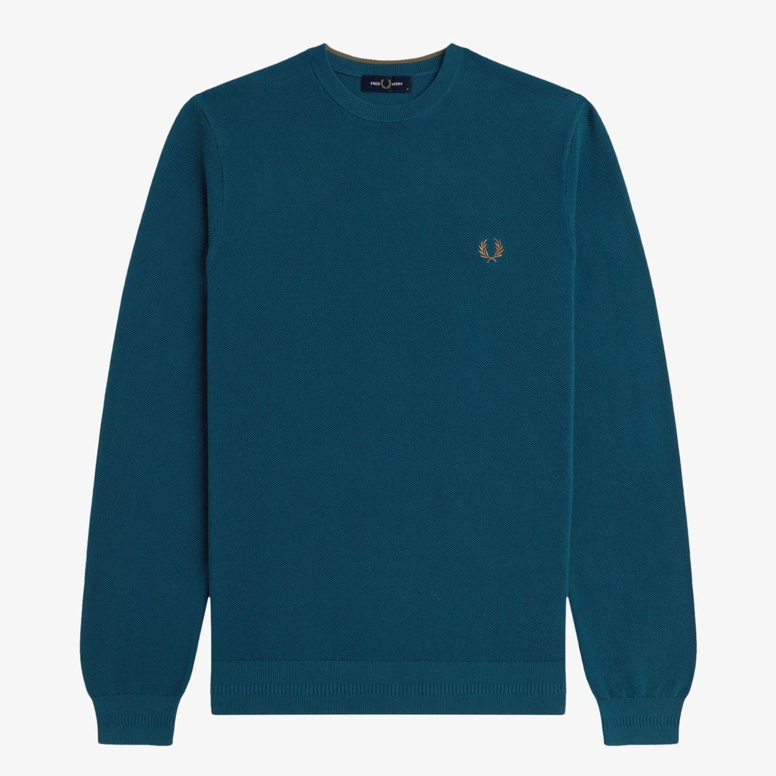 Pique Stitch Jumper Fred Perry AW25 - Dark Petrol