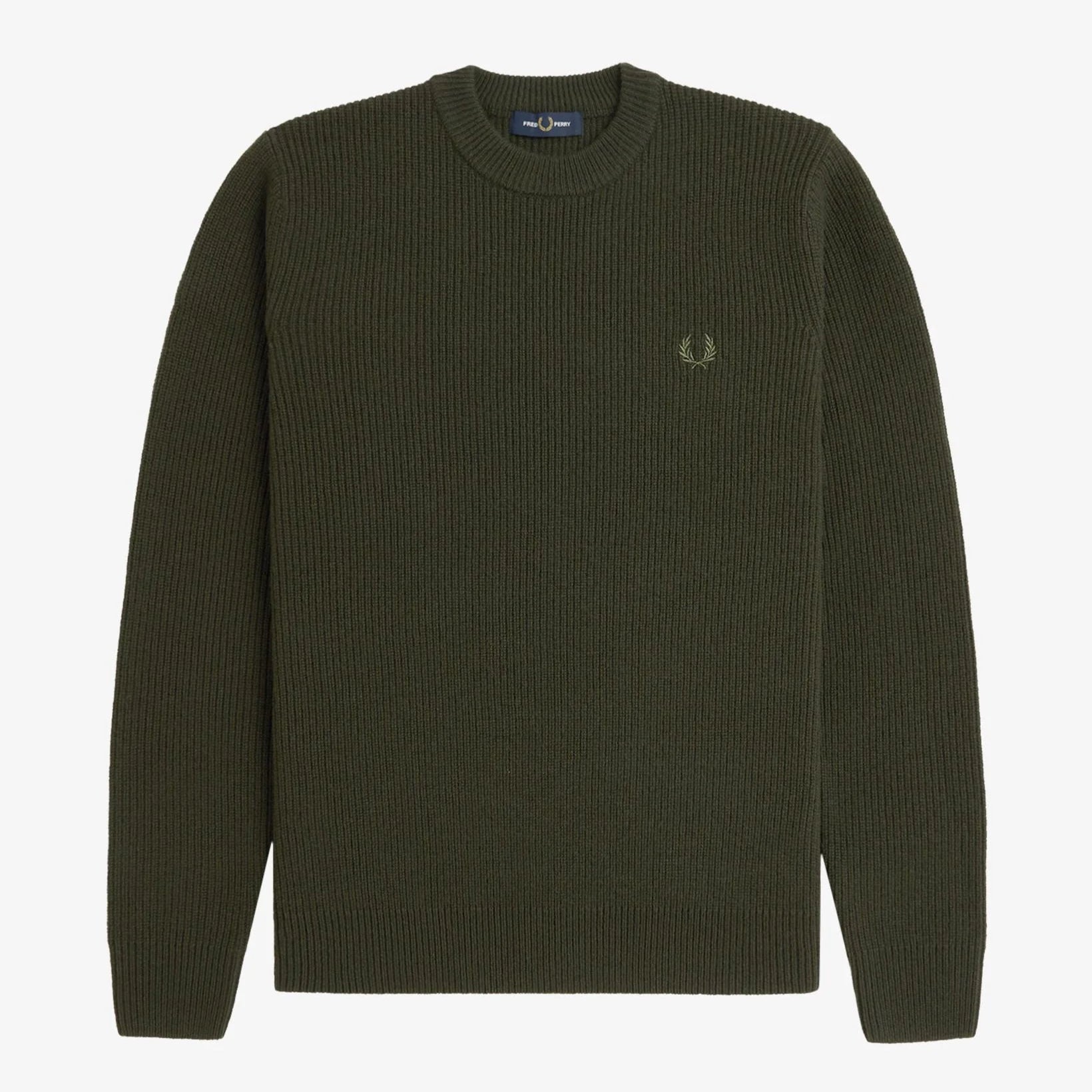 FP Lambswool Jumper Fred Perry - Hunting Green