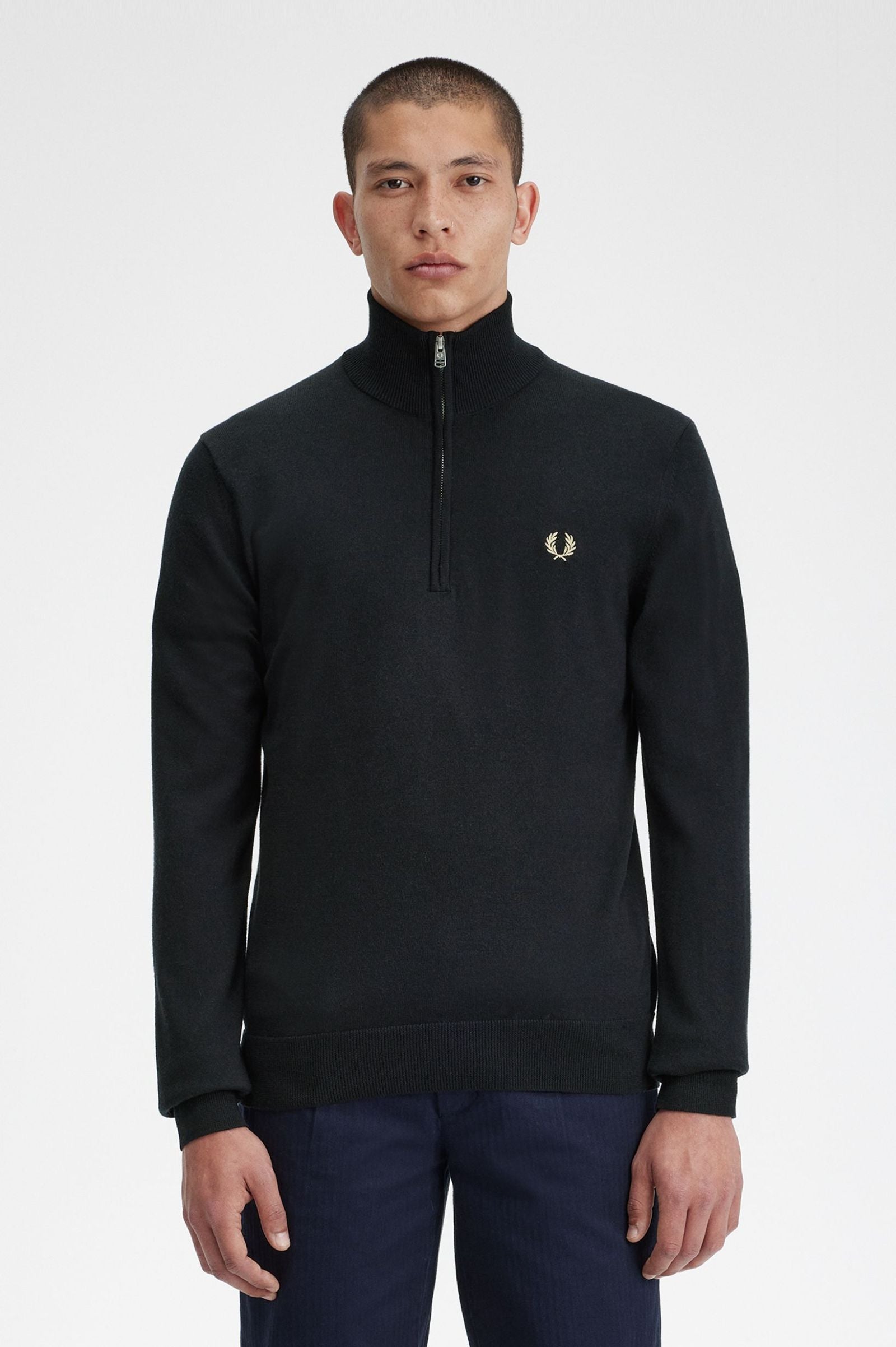 FP Classic Half Zip Jumper Fred Perry - Black