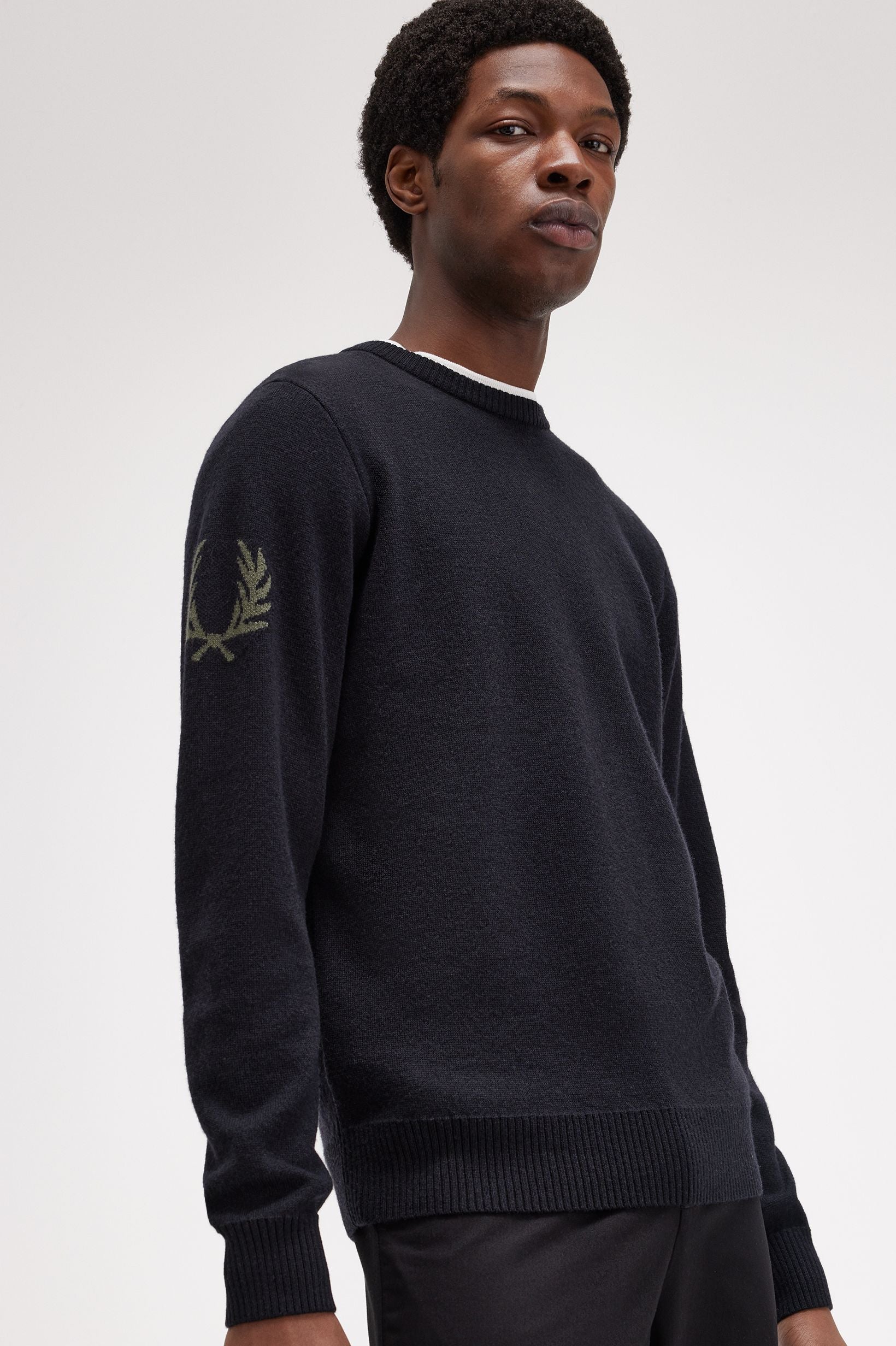 FP Laurel Wreath Jumper Fred Perry - Black