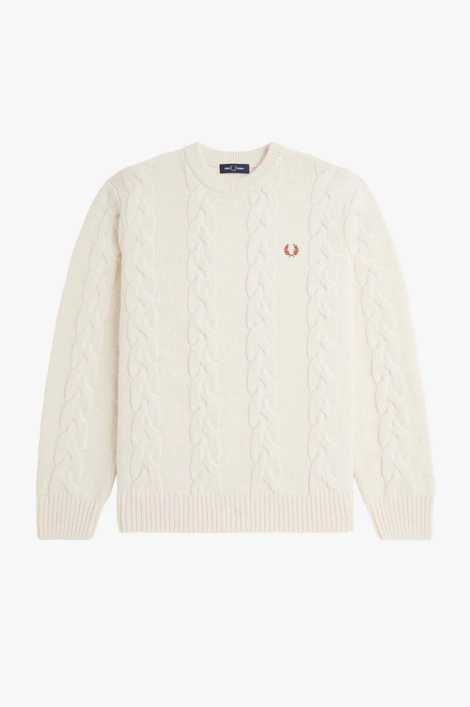 FP Chunky Cable Knit Jumper Fred Perry - Ecru