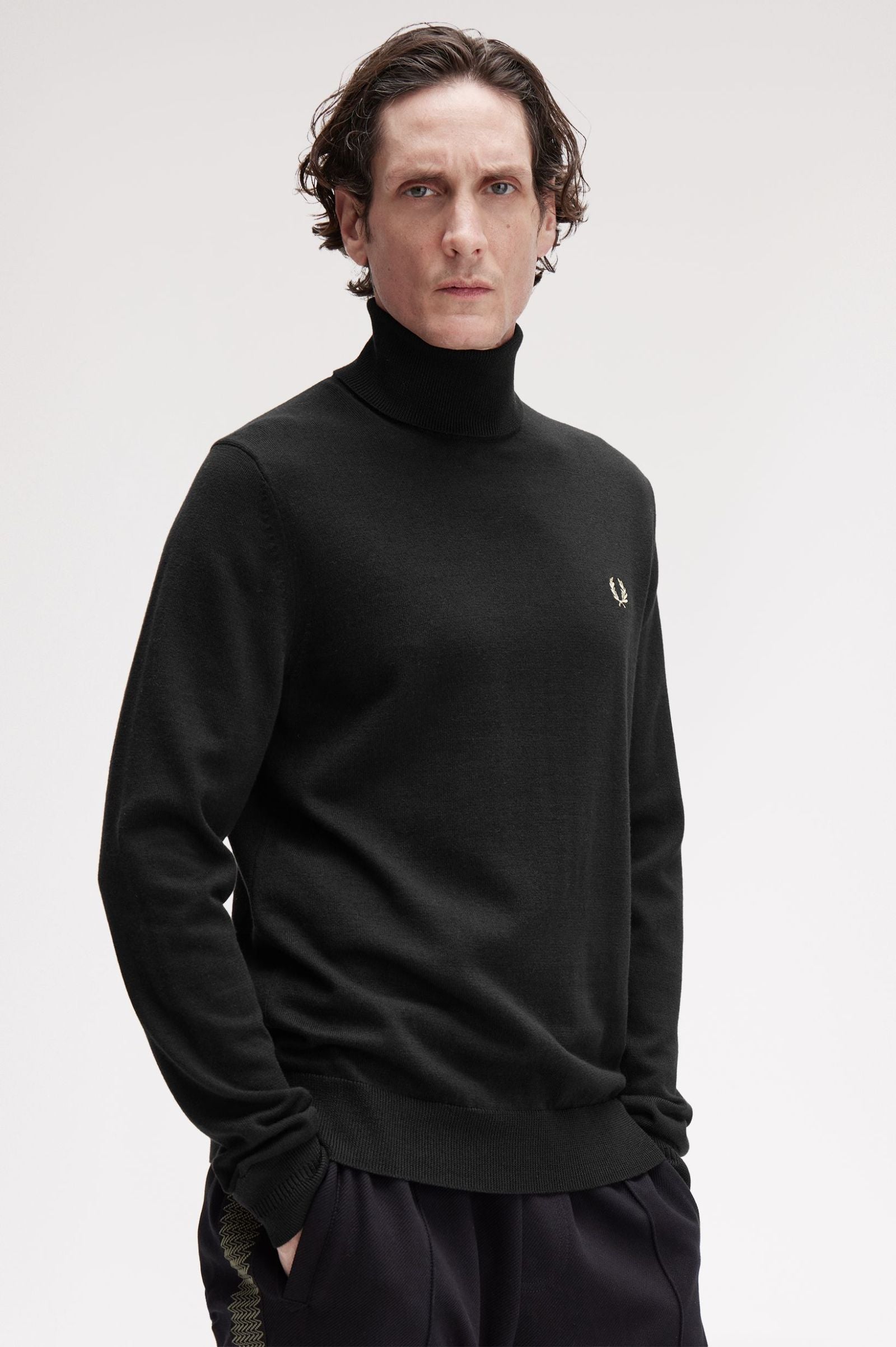 Roll Neck Jumper Fred Perry AW25 - Black