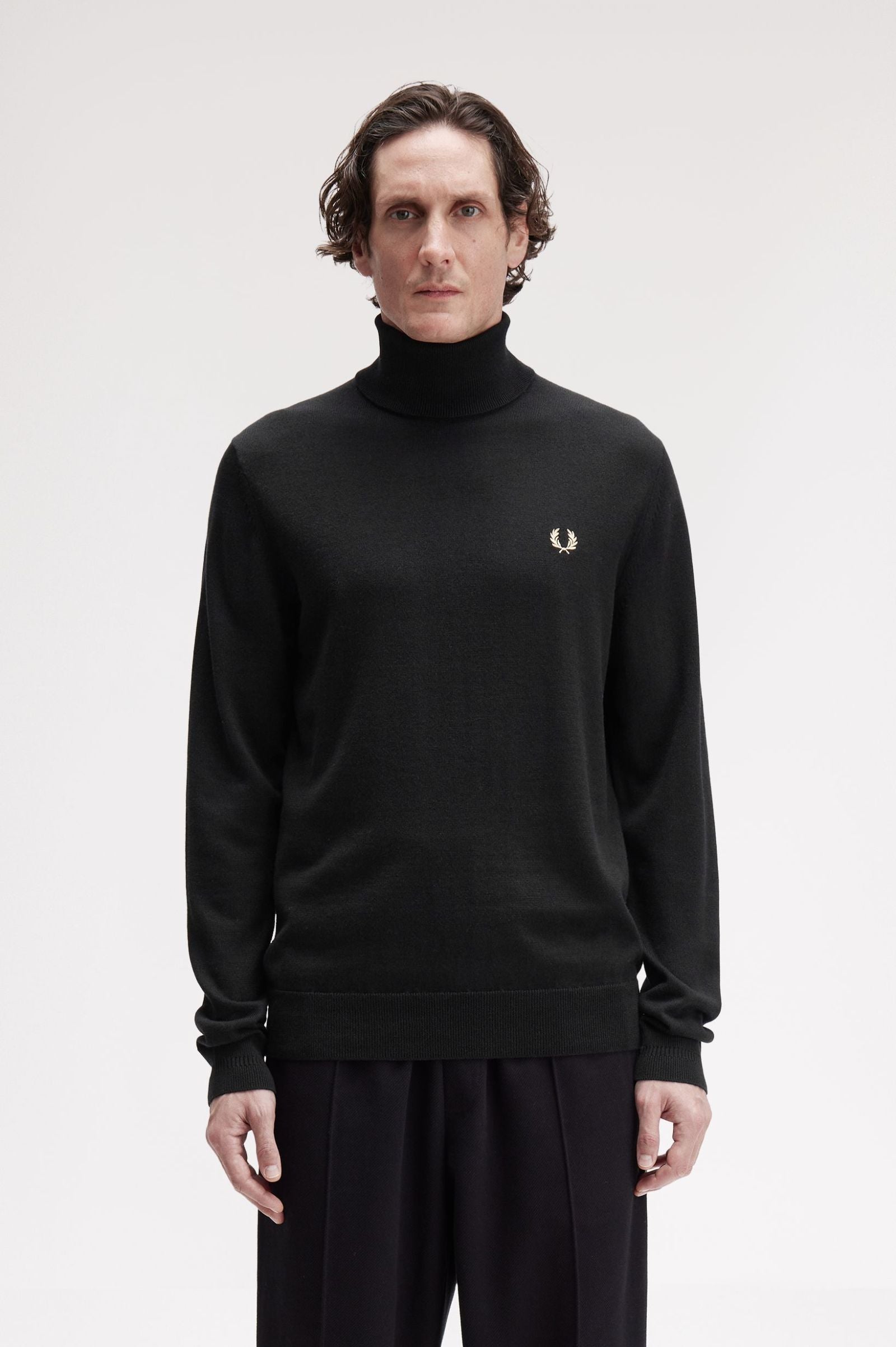 Roll Neck Jumper Fred Perry AW25 - Black