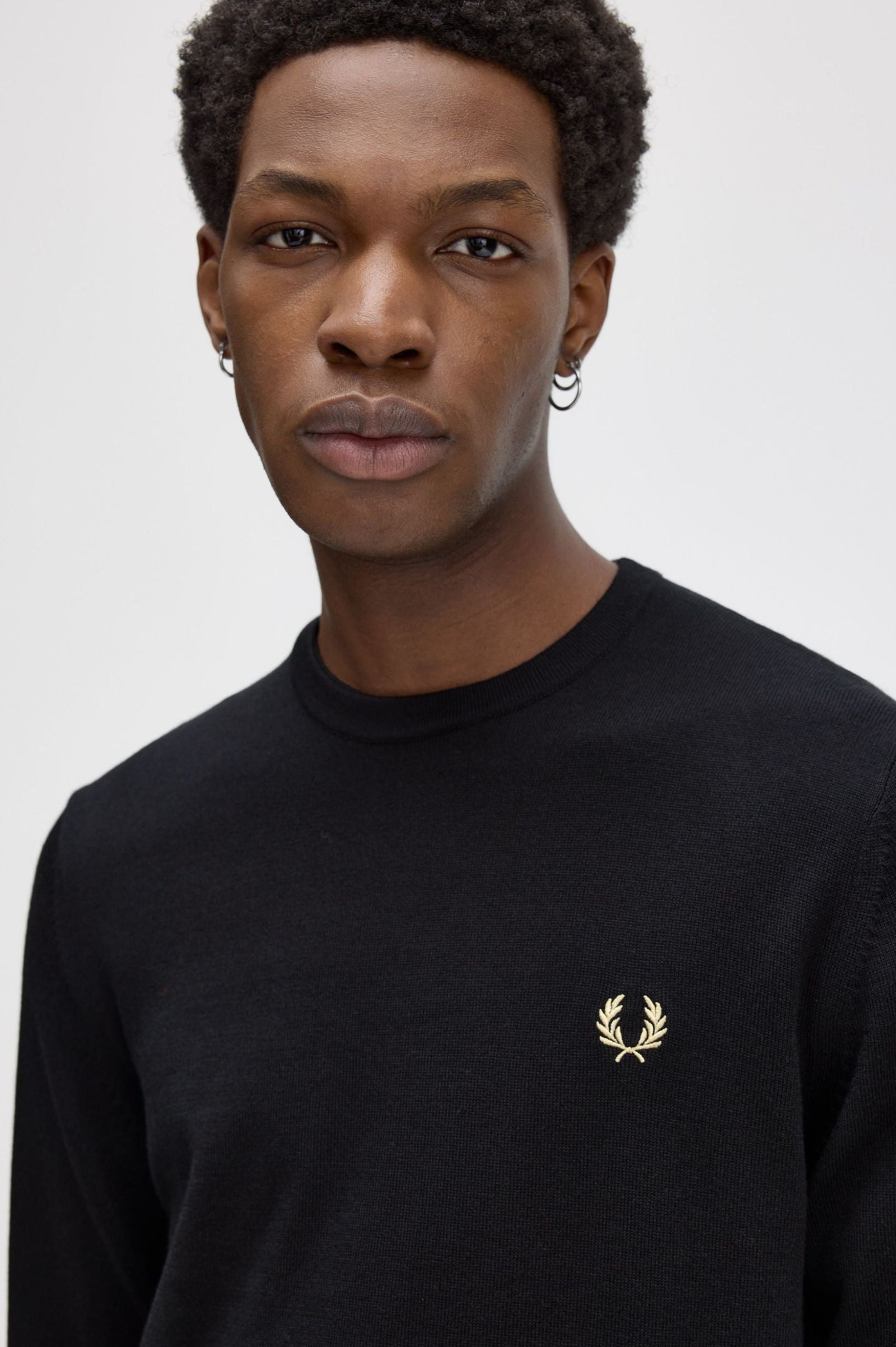 FP Classic Crew Neck Jumper FW24 Fred Perry - Black