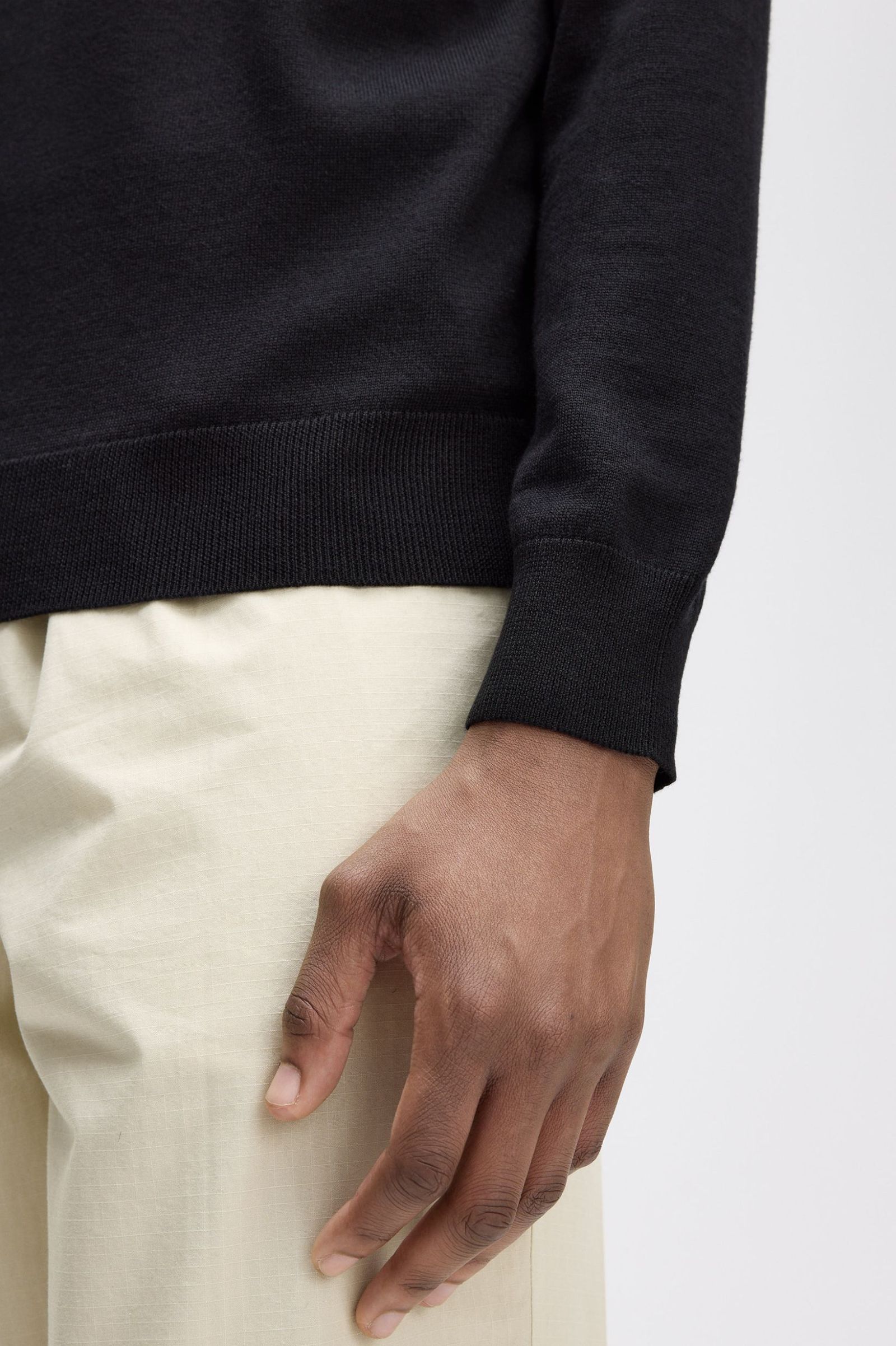Classic Crew Neck Jumper Fred Perry AW25 - Black