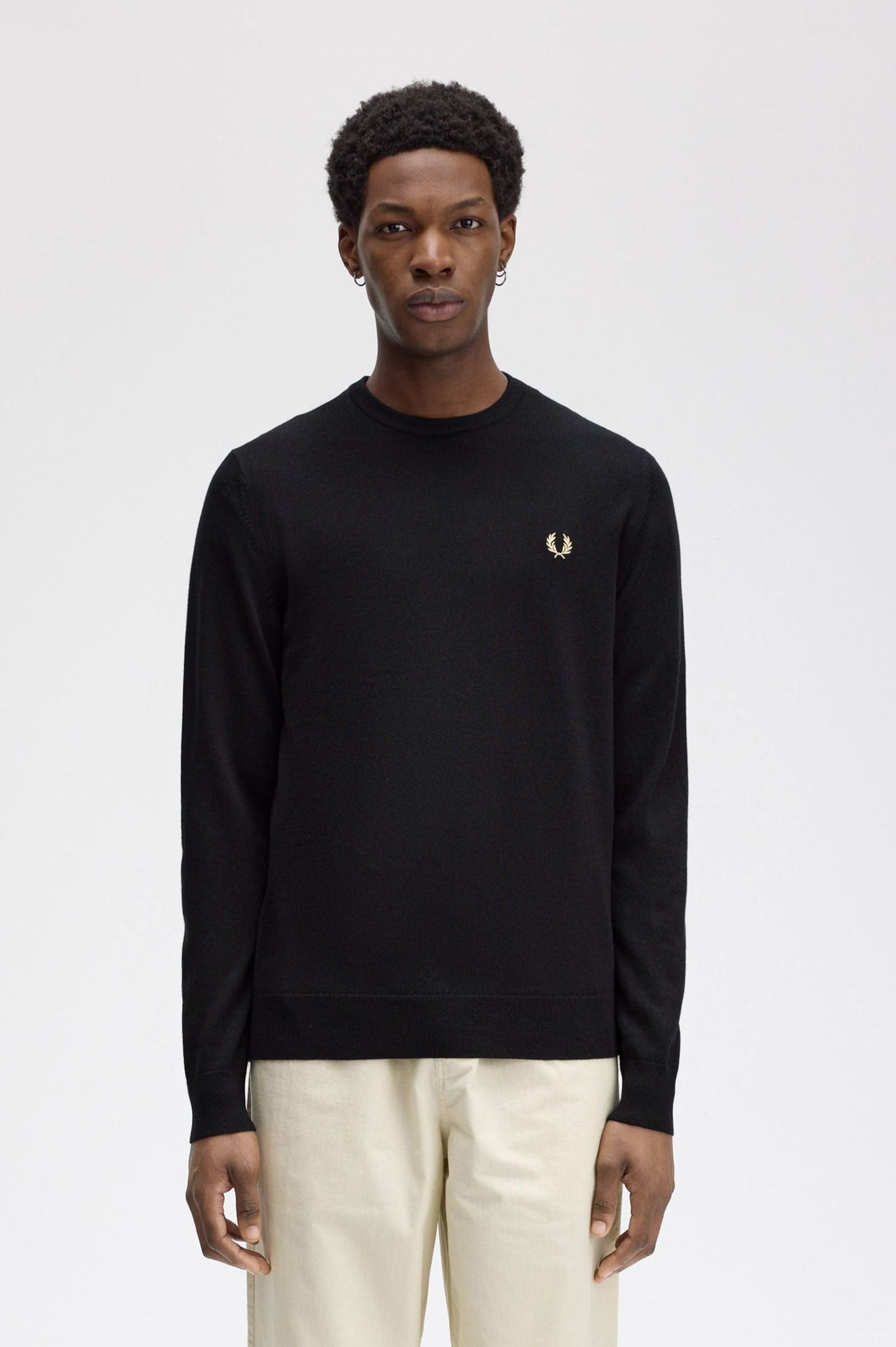 FP Classic Crew Neck Jumper FW24 Fred Perry - Black