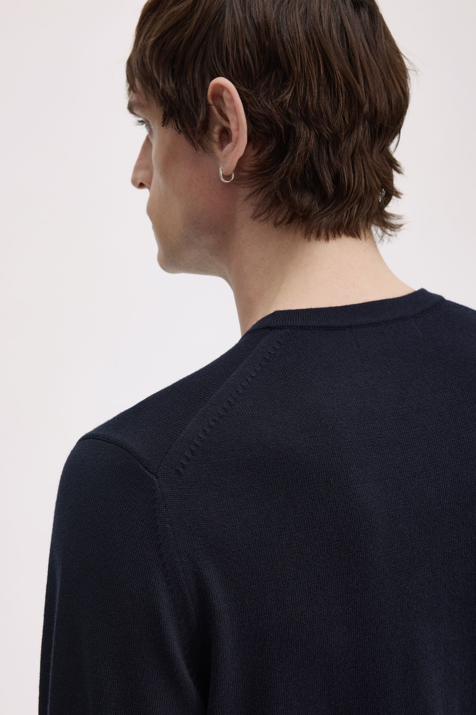 Classic Crew Neck Jumper Fred Perry AW25 - Navy