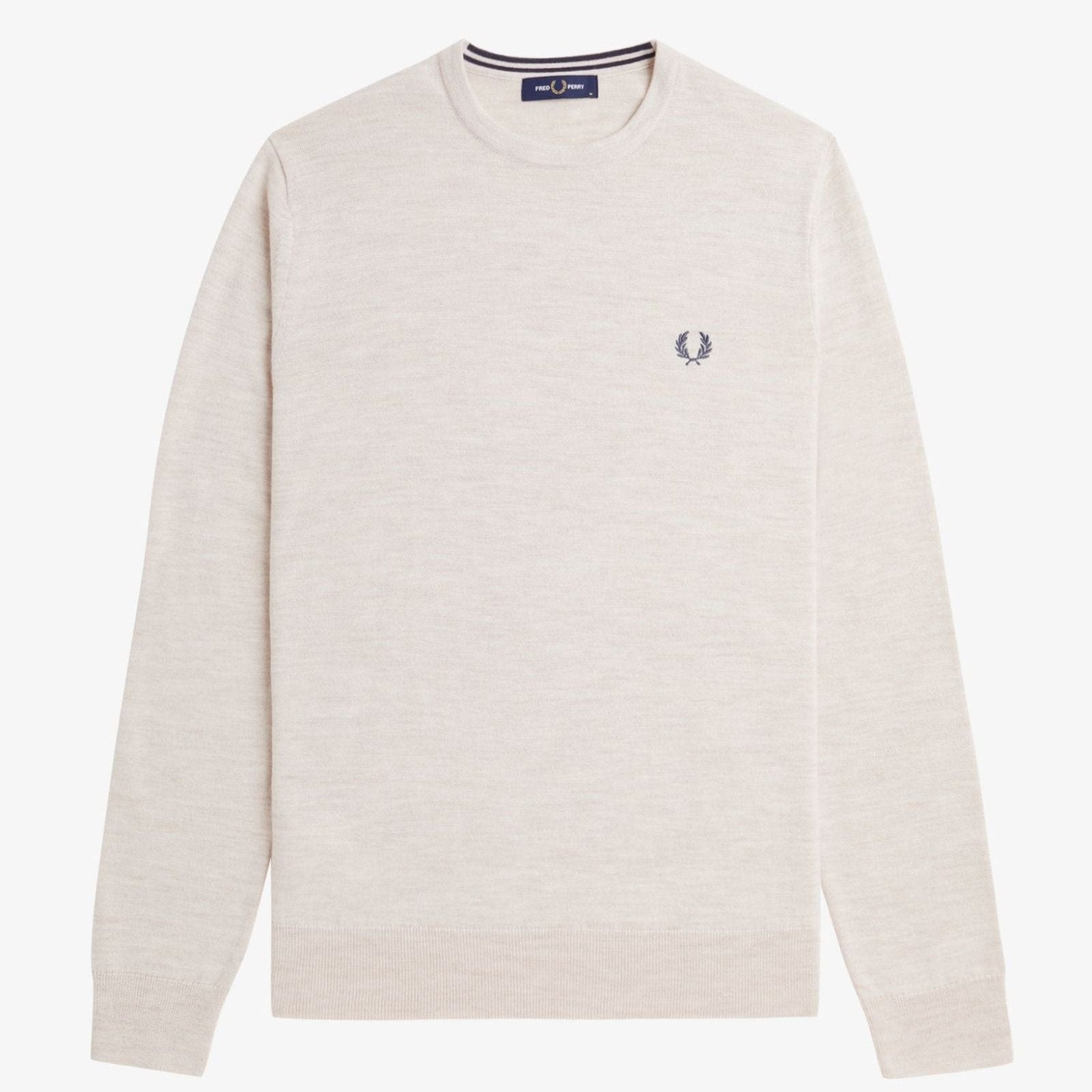 FP Classic Crew Neck Jumper FW24 Fred Perry - Porridge Marl