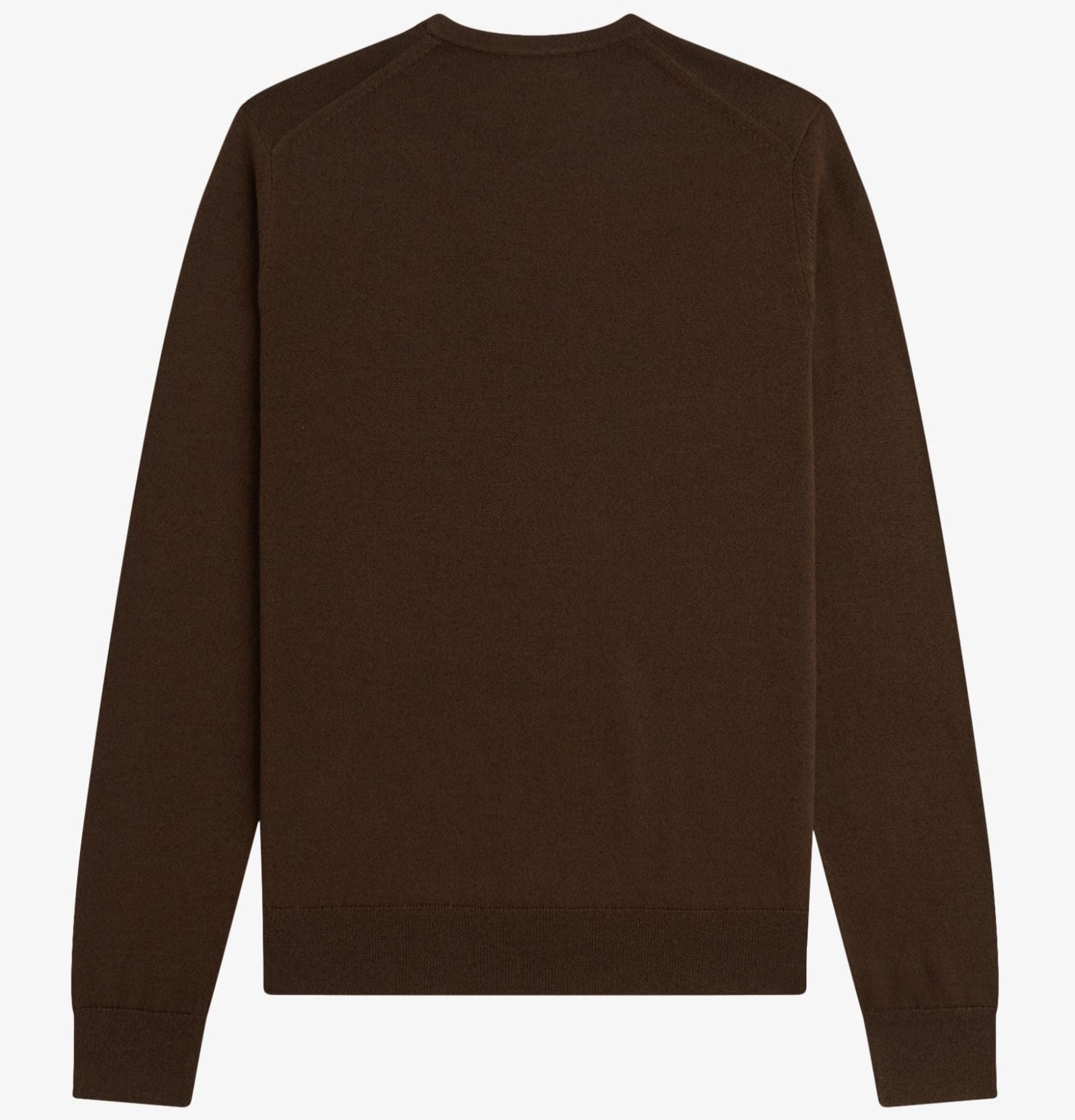 FP Classic Crew Neck Jumper Fred Perry - Burnt Tobacco