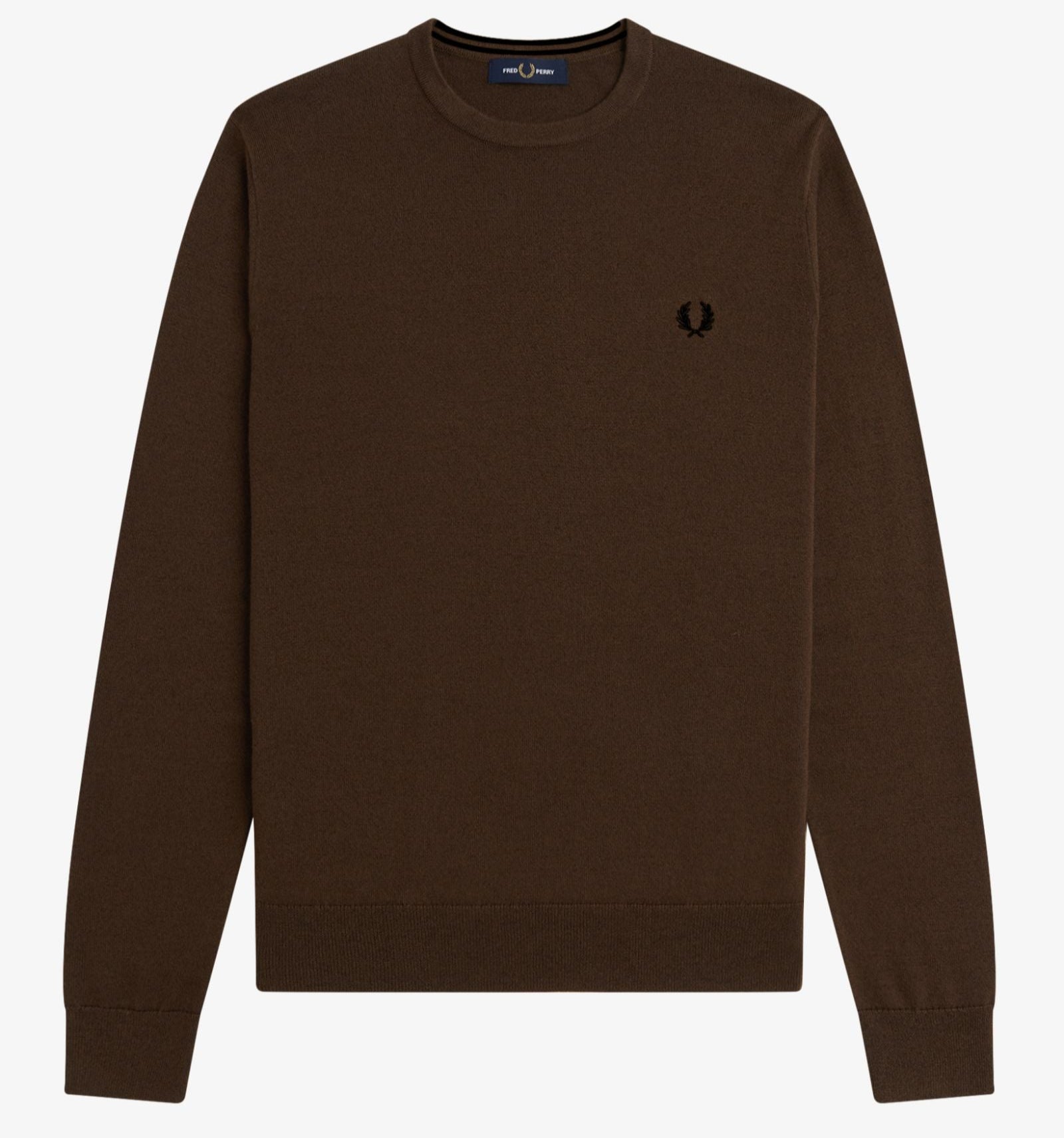 FP Classic Crew Neck Jumper Fred Perry - Burnt Tobacco