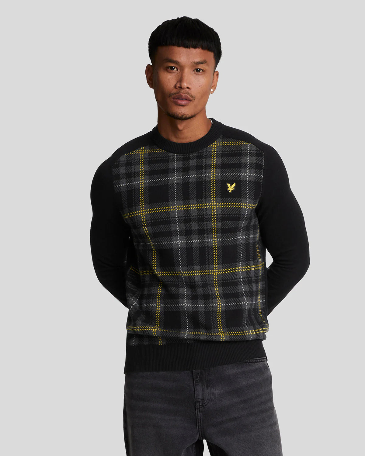 Tartan Jumper Lyle & Scott - Jet Black