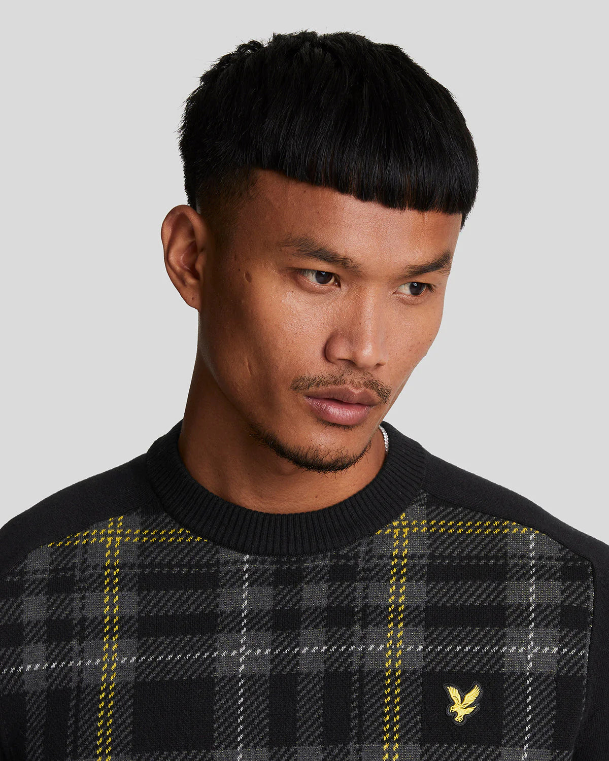 Tartan Jumper Lyle & Scott - Jet Black