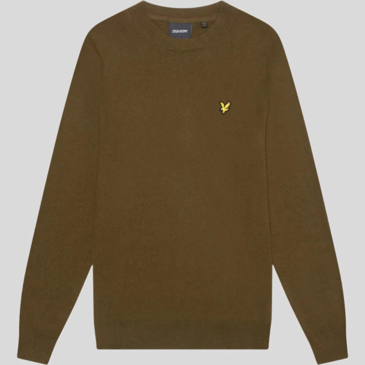 Cotton Merino Crew Neck Jumper Lyle & Scott - Olive