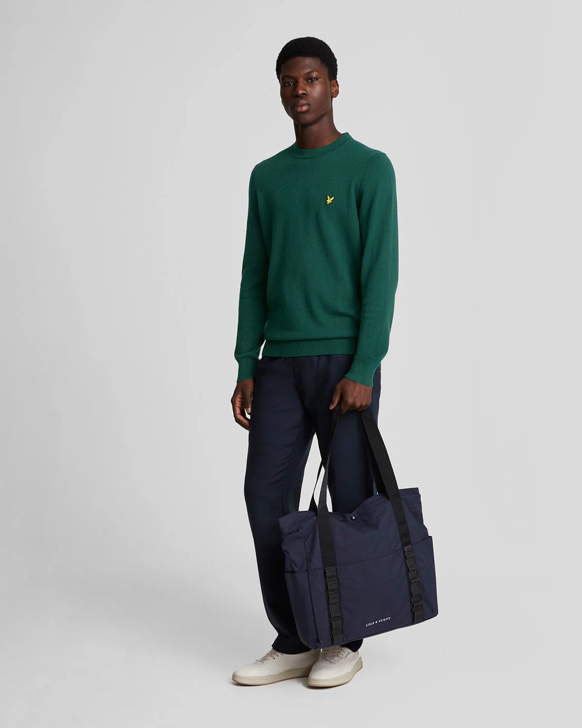 Cotton Merino Crew Neck Jumper Lyle & Scott - Dark Green