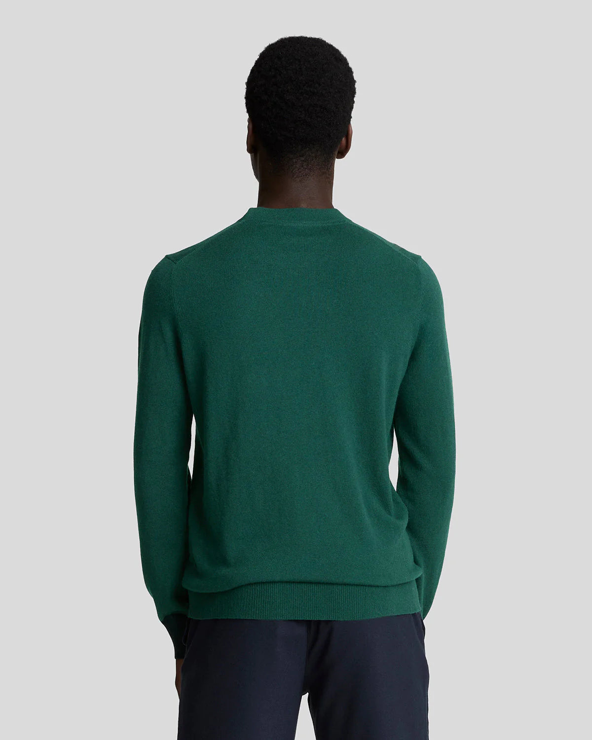 Cotton Merino Crew Neck Jumper Lyle & Scott - Dark Green