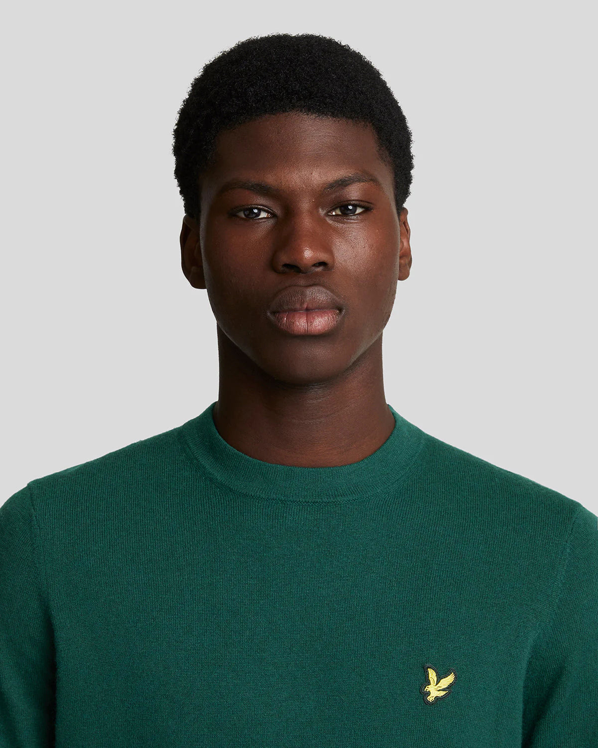 Cotton Merino Crew Neck Jumper Lyle & Scott - Dark Green