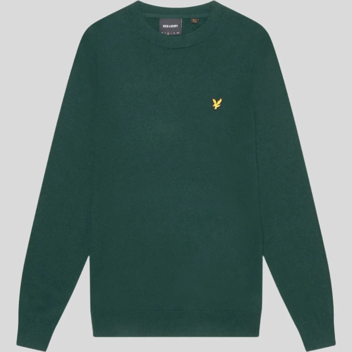 Cotton Merino Crew Neck Jumper Lyle & Scott - Dark Green