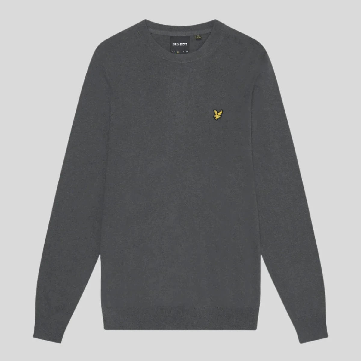 Cotton Merino Crew Neck Jumper Lyle & Scott - Gunmetal