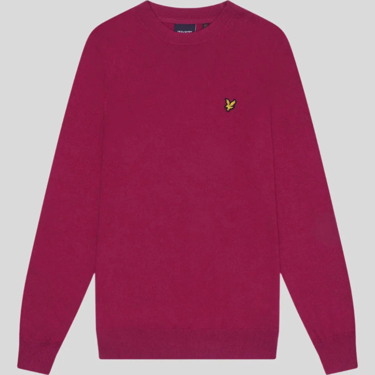 Cotton Merino Crew Neck Jumper Lyle & Scott - Rich Burgundy