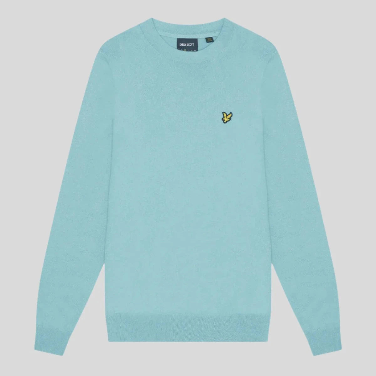 Cotton Merino Crew Neck Jumper Lyle & Scott - Blue Smoke