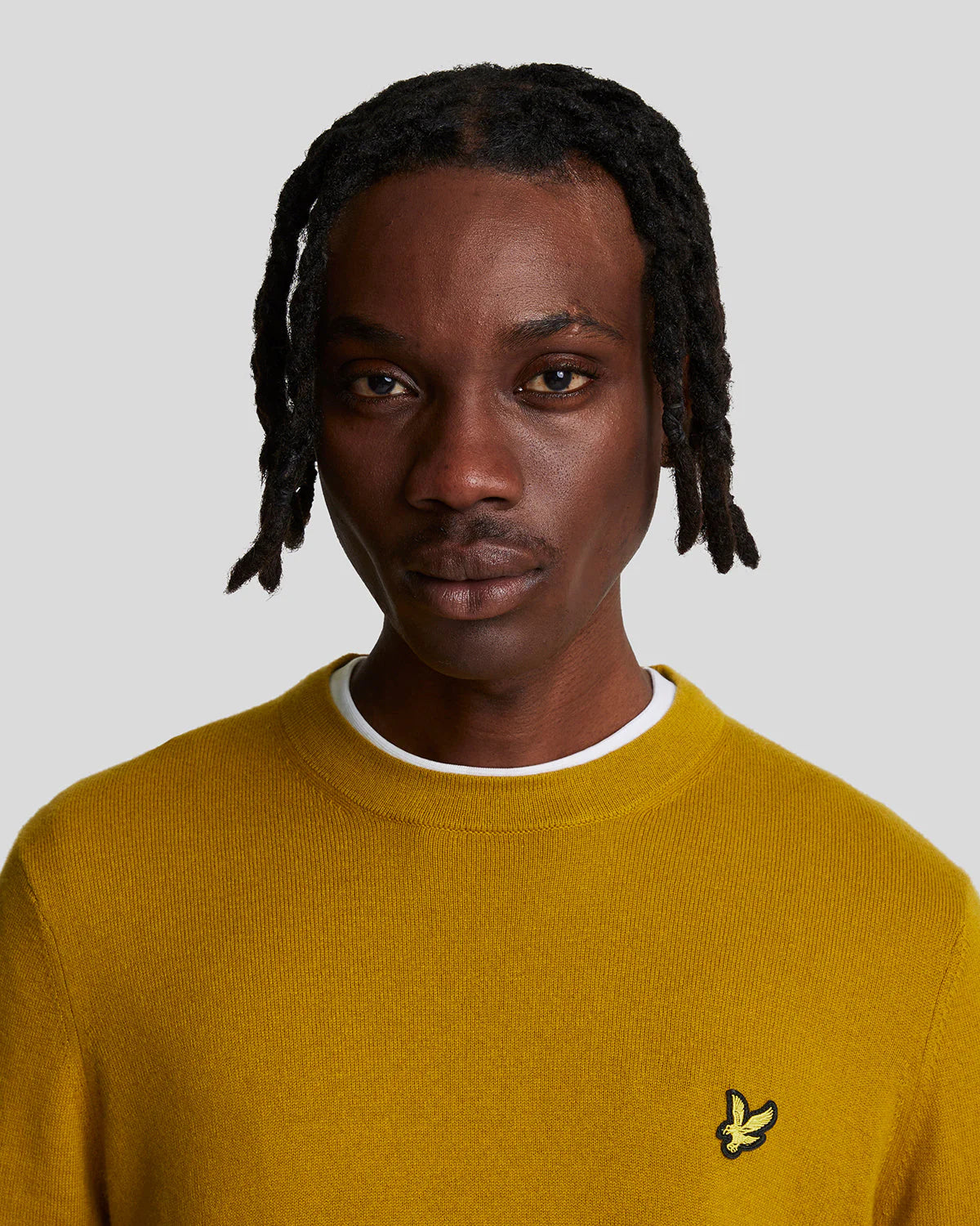 Cotton Merino Crew Neck Jumper Lyle & Scott - Ellaness Gold