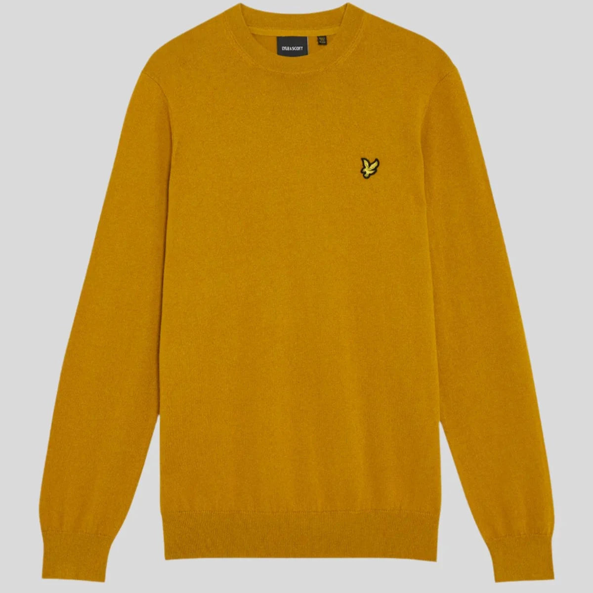 Cotton Merino Crew Neck Jumper Lyle & Scott - Ellaness Gold