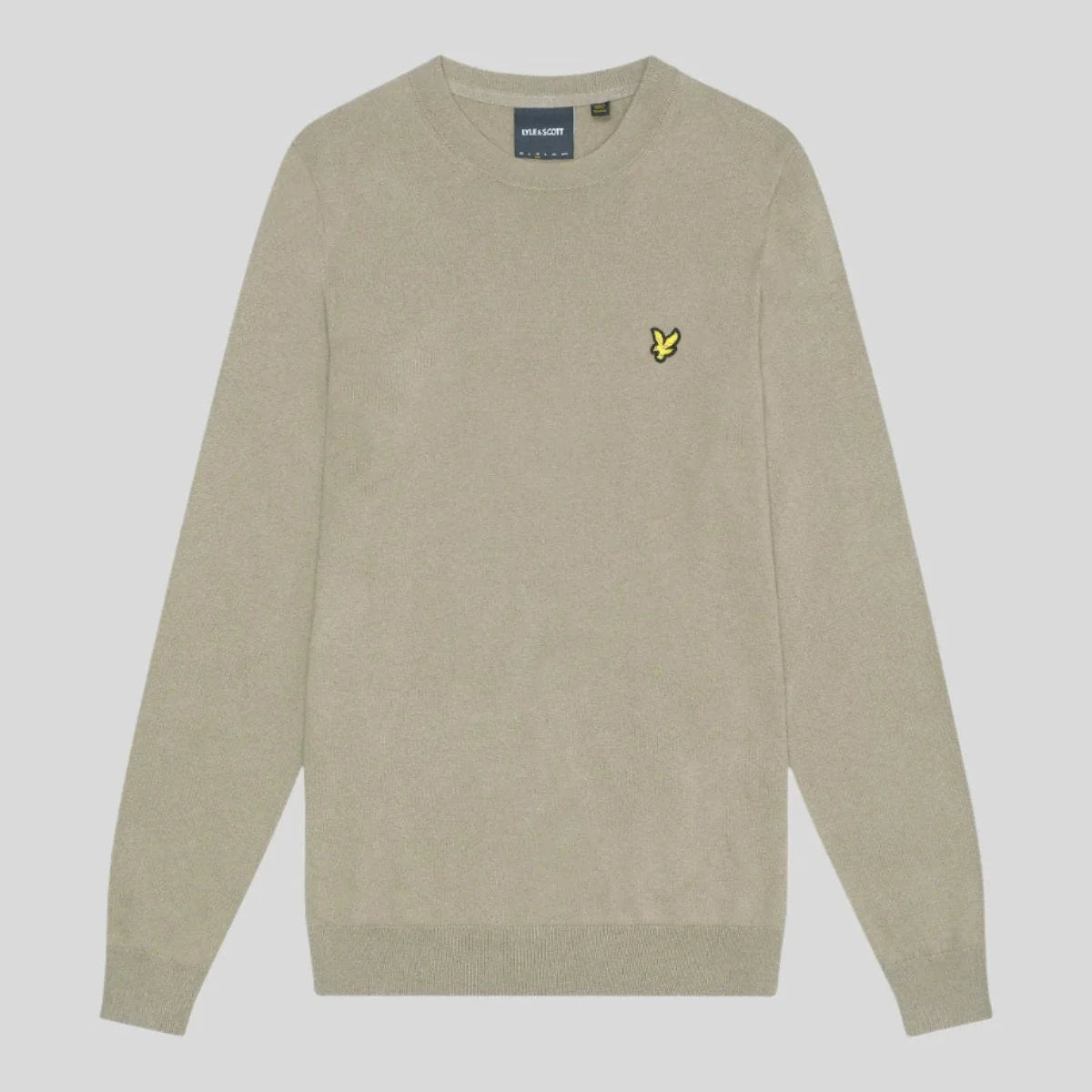 Cotton Merino Crew Neck Jumper Lyle & Scott - Sage Uniform