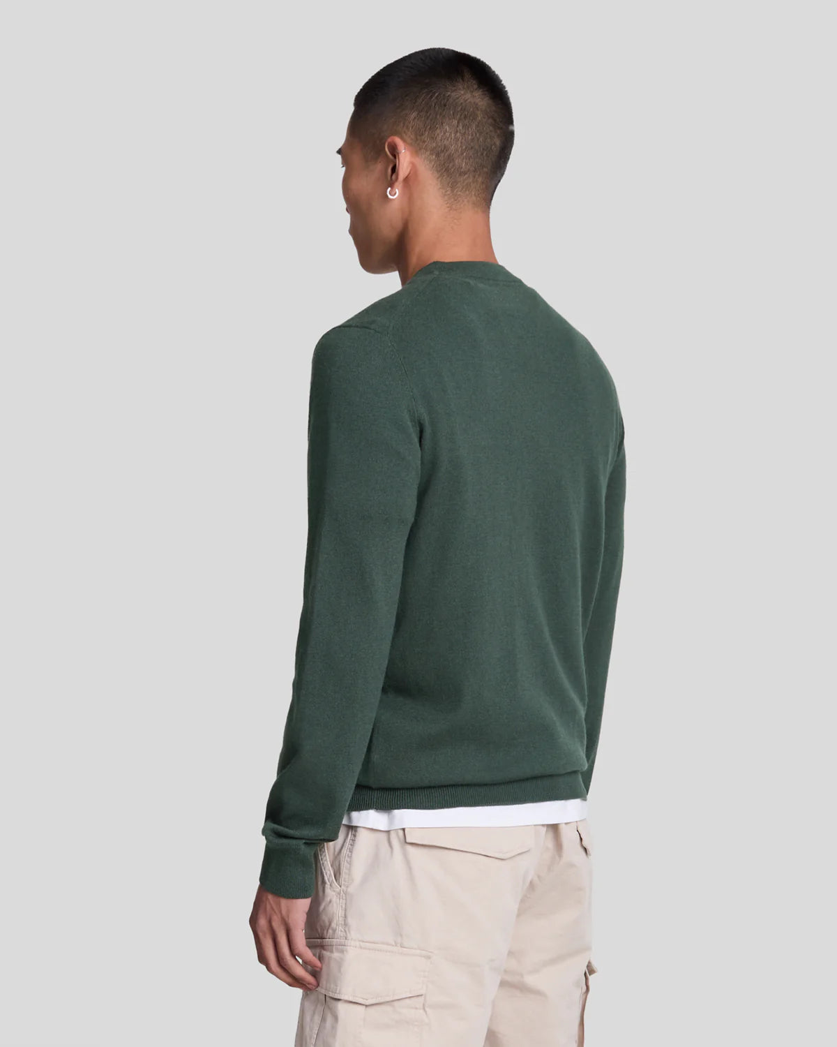 Cotton Merino Crew Neck Jumper Lyle & Scott - Argyle Teal