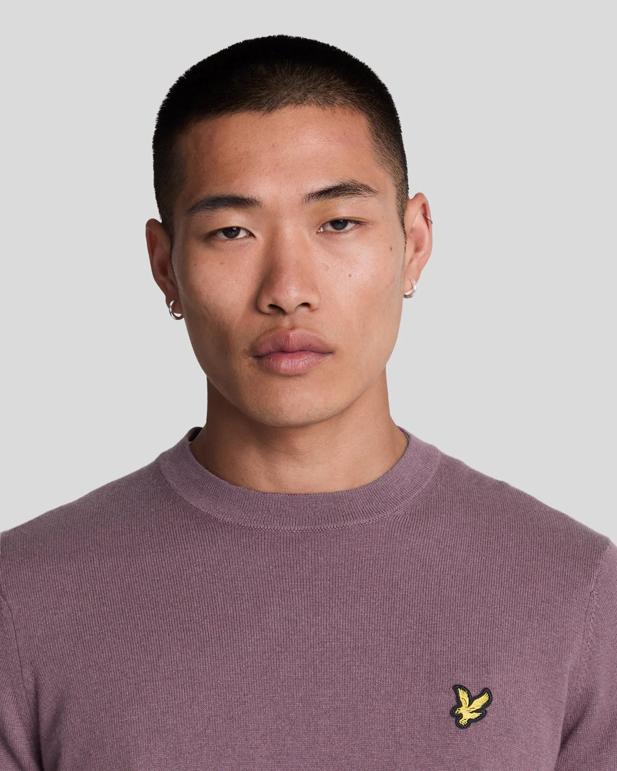 Cotton Merino Crew Neck Jumper Lyle & Scott - Highland Mauve