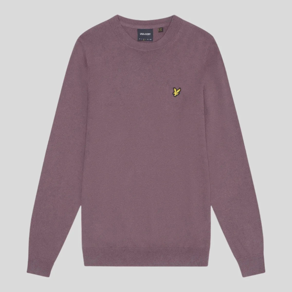 Cotton Merino Crew Neck Jumper Lyle & Scott - Highland Mauve